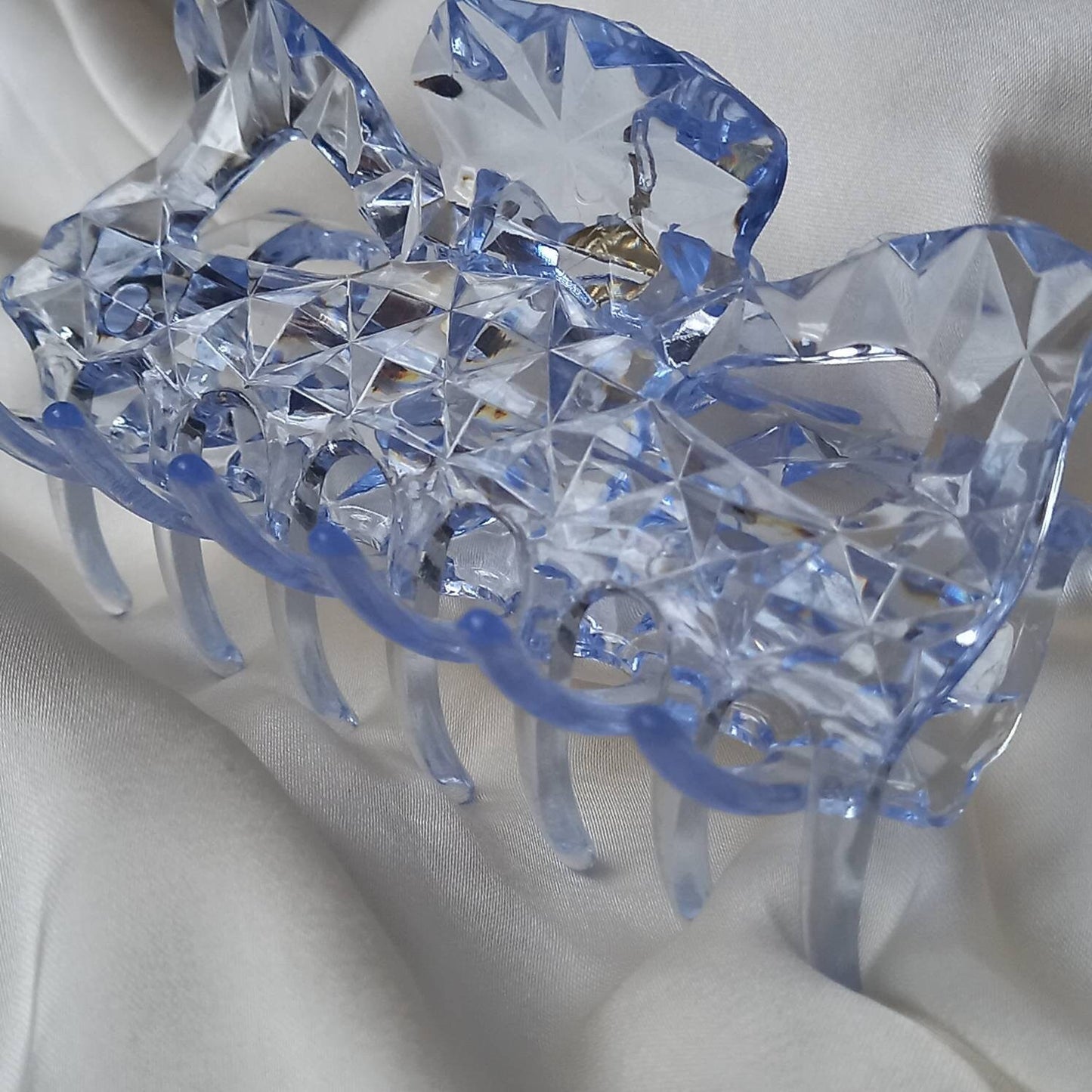 Blue Hair Clamp- Hair Clip, Blue Hair Accessories, Blue Hair Claw, Minimalistic Hair Clips, Funky Hair Clip, Blue Hair Clips In The UK