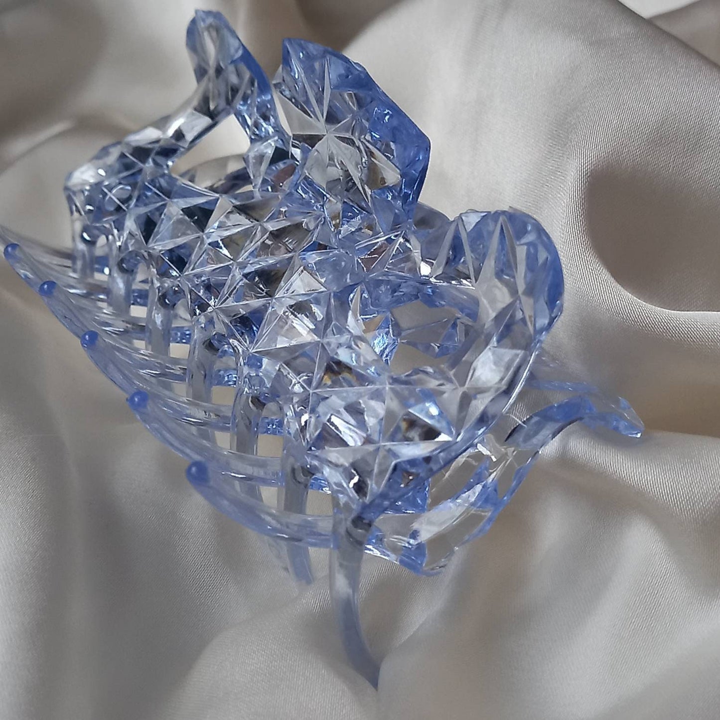 Blue Hair Clamp- Hair Clip, Blue Hair Accessories, Blue Hair Claw, Minimalistic Hair Clips, Funky Hair Clip, Blue Hair Clips In The UK