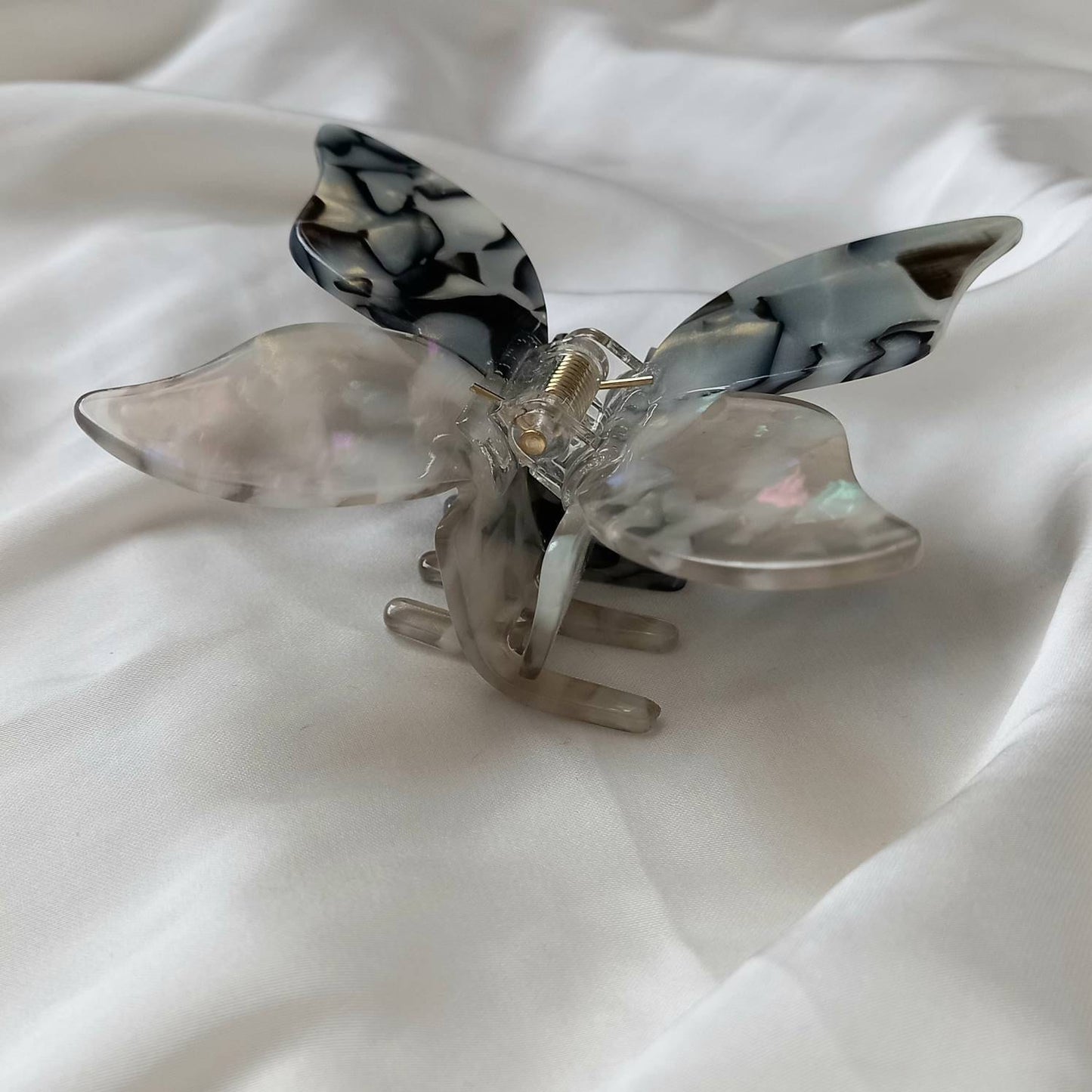 Large Butterfly Hair Clamp- Hair Clip, Black Hair Accessories, Black Hair Claw, Funky Hair Clip, Black Hair Clips In The UK, Butterflies