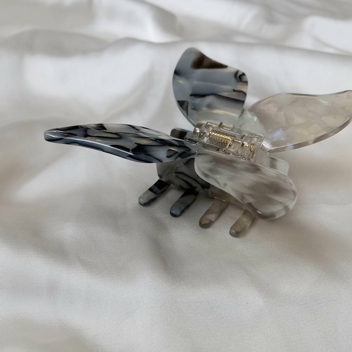 Large Butterfly Hair Clamp- Hair Clip, Black Hair Accessories, Black Hair Claw, Funky Hair Clip, Black Hair Clips In The UK, Butterflies