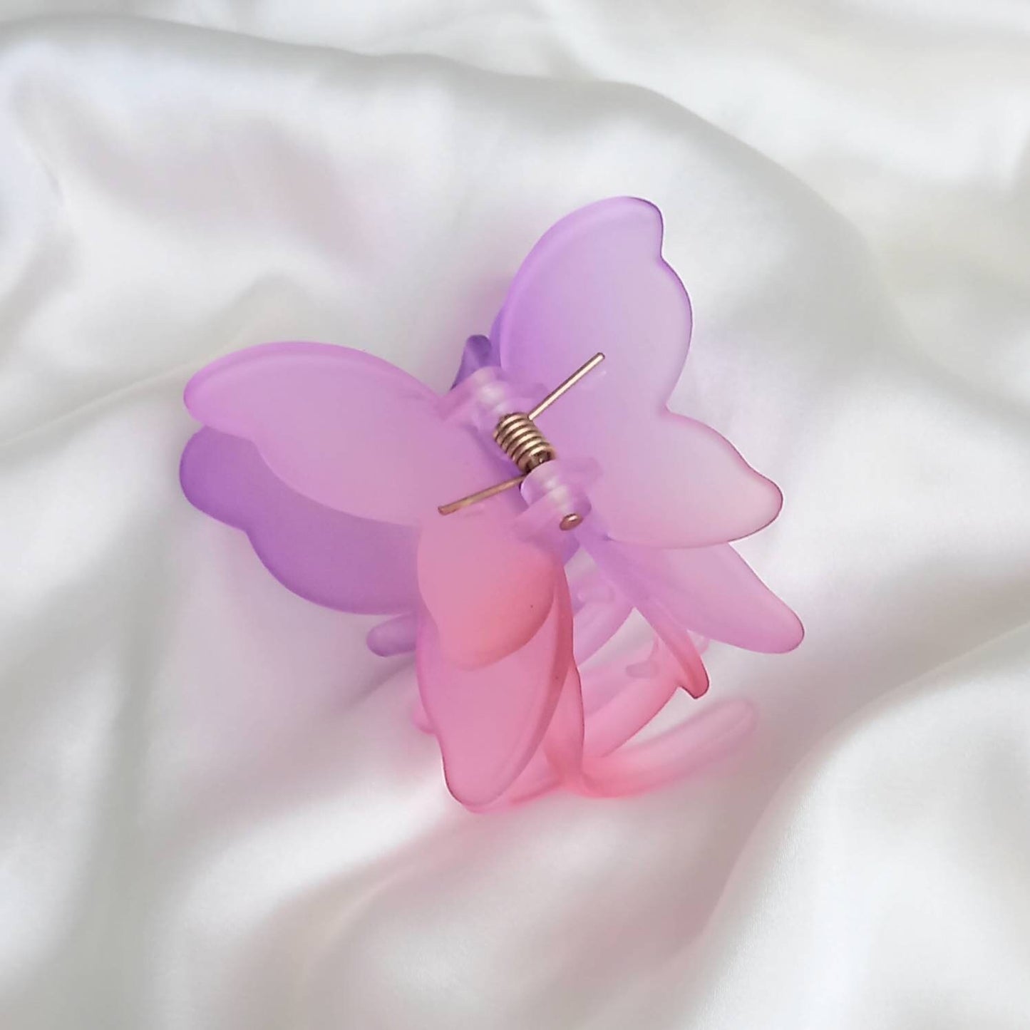 Butterfly Hair Clamp- Hair Clip, Pink Hair Accessories, Pink Hair Claw, Purple Funky Hair Clip, Purple Hair Clips In The UK, Butterflies