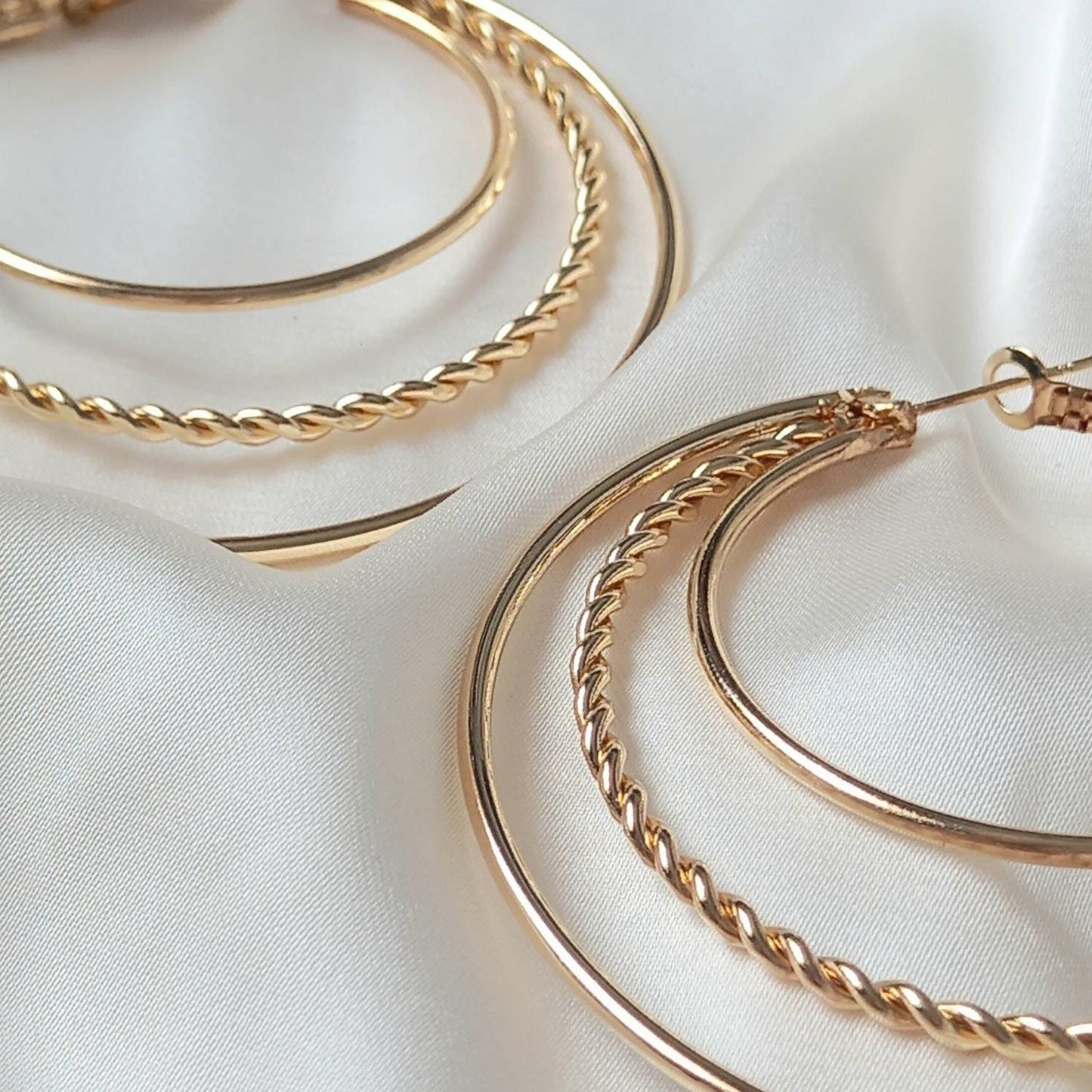 Gold Hoop Earrings - Gold Earrings,Gold Hoop Earrings In The UK,Gold Jewellery In The UK,Large Hoop Earrings,Large Hoops In The UK