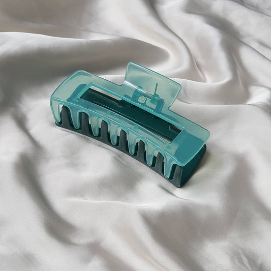 Green Hair Clamp- Two Tone Hair Clip, Green Hair Accessories, Green Hair Claw, Minimalistic Hair Clips, Funky Hair Clip,Hair Clips In The UK