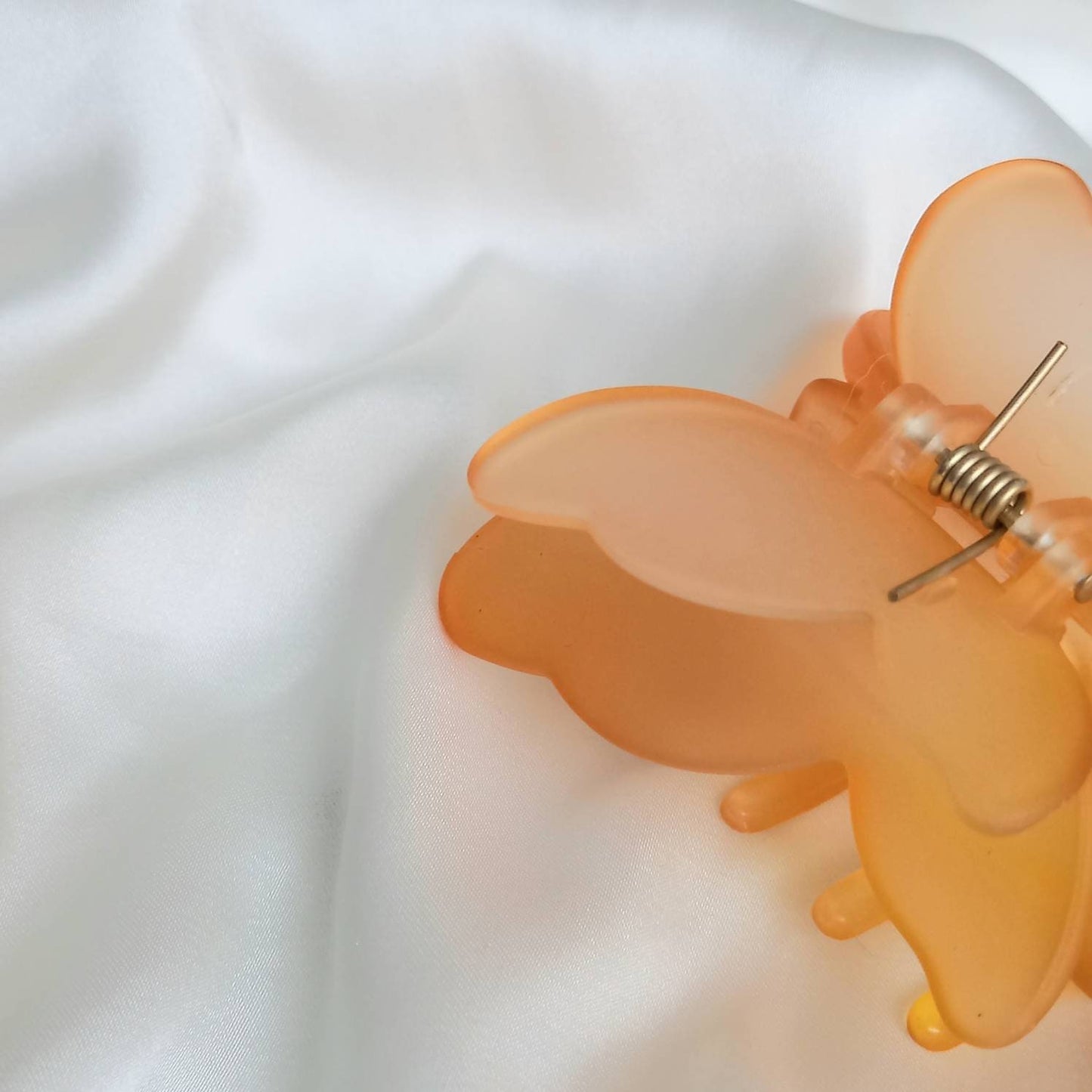 Butterfly Hair Clamp- Hair Clip, Orange Hair Claw, Orange Funky Hair Clip, Orange Hair Clips In The UK, Orange Butterfly Hair Clamp