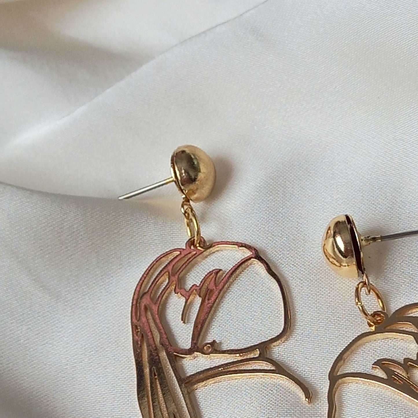 Girl With The Pearl Earring Charm Drop Earrings - Gold Drop Earrings, Art Lover Gifts, Art Student Gifts, Art Present, Gifts For Her, Pearls