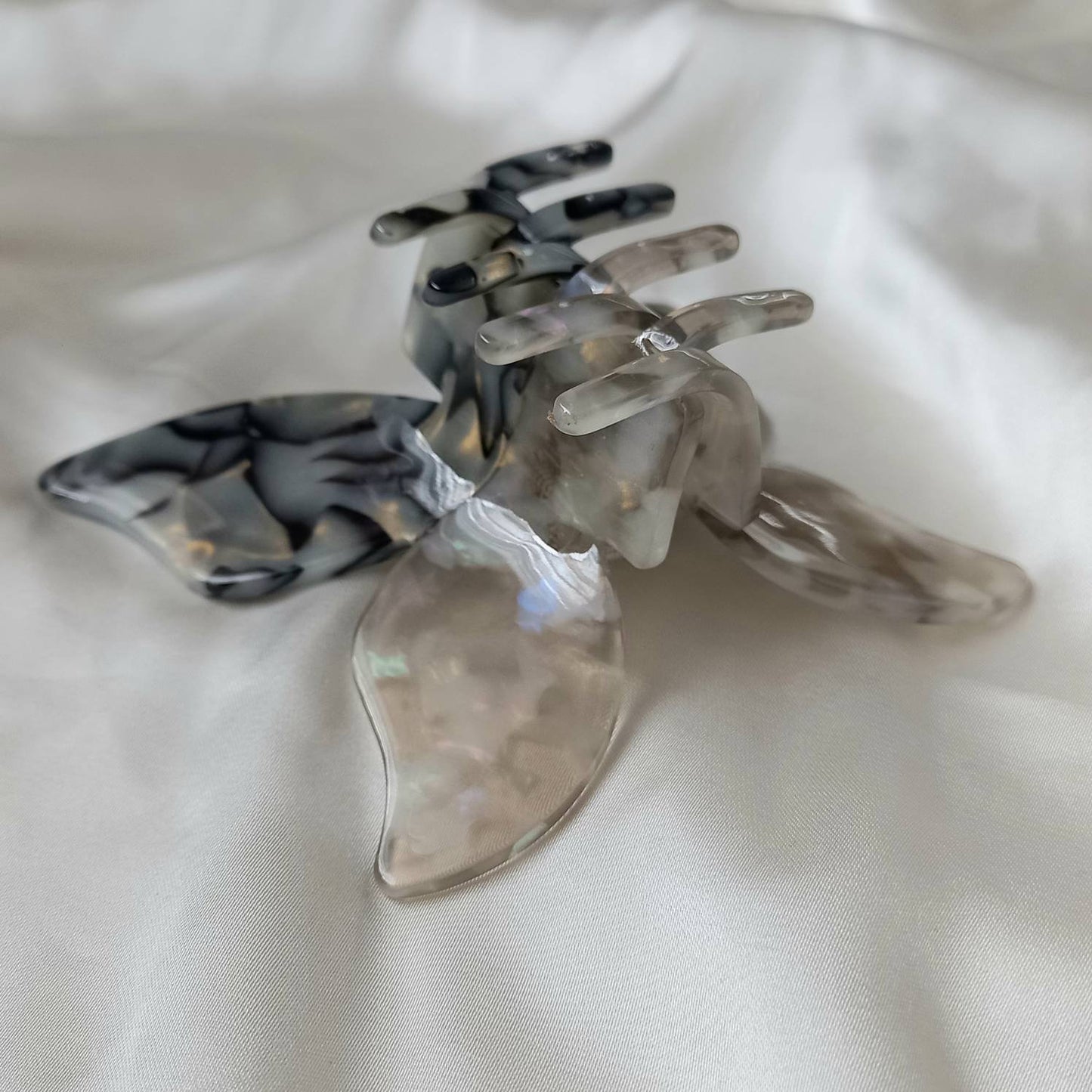 Large Butterfly Hair Clamp- Hair Clip, Black Hair Accessories, Black Hair Claw, Funky Hair Clip, Black Hair Clips In The UK, Butterflies