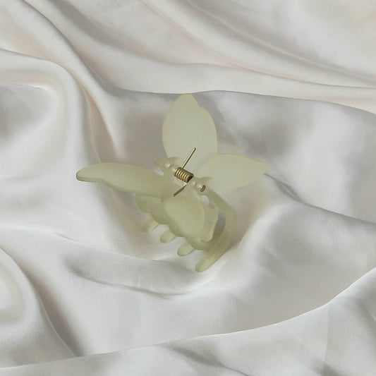 Butterfly Hair Clamp- Hair Clip, Yellow Hair Accessories, Yellow Hair Claw, Funky Hair Clip, Yellow Hair Clips In The UK, Butterflies