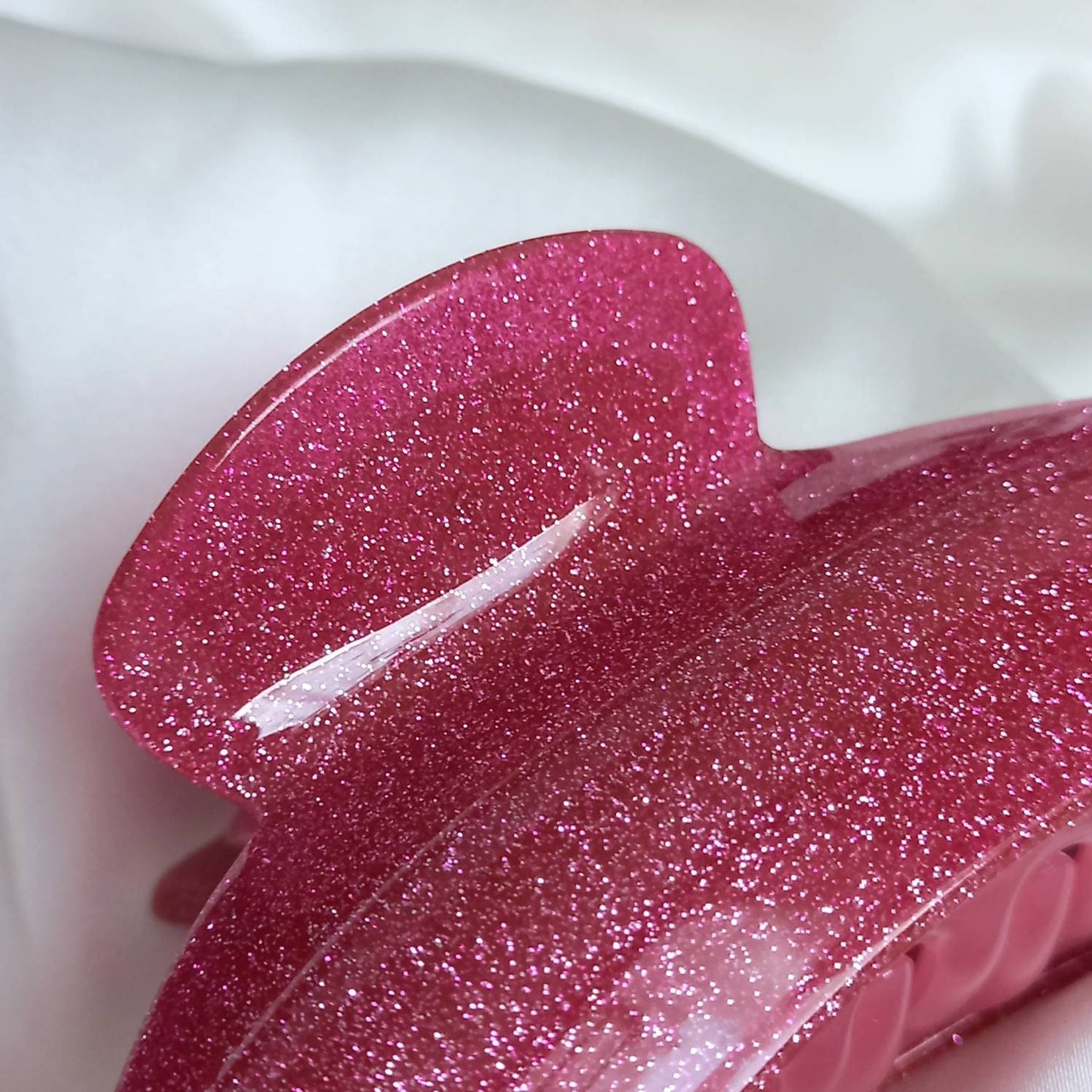 Pink Glitter Hair Clamp- Hair Clip, Pink Hair Accessories, Pink Hair Claw, Minimalistic Hair Clips, Funky Hair Clip, Hair Clips In The UK