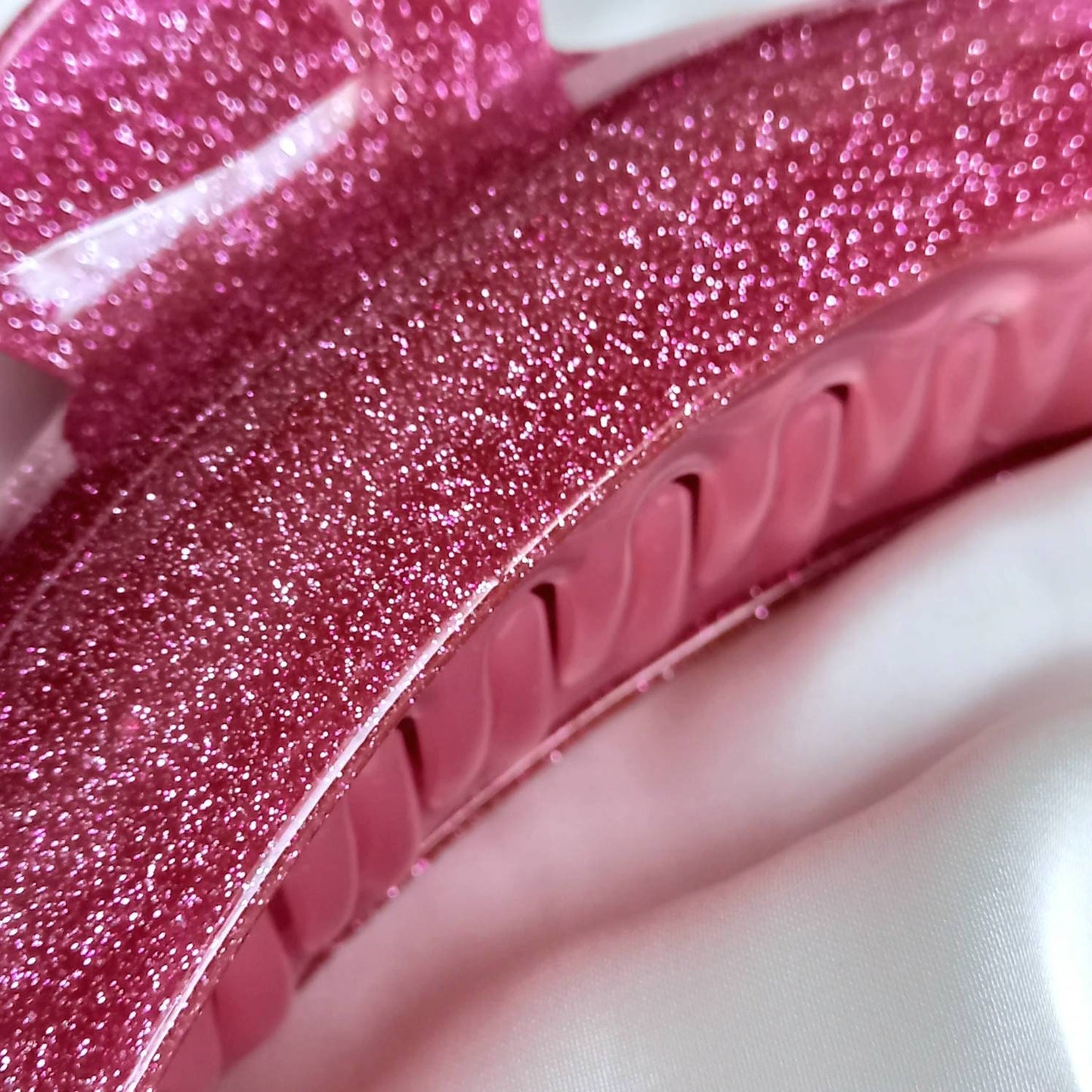 Pink Glitter Hair Clamp- Hair Clip, Pink Hair Accessories, Pink Hair Claw, Minimalistic Hair Clips, Funky Hair Clip, Hair Clips In The UK