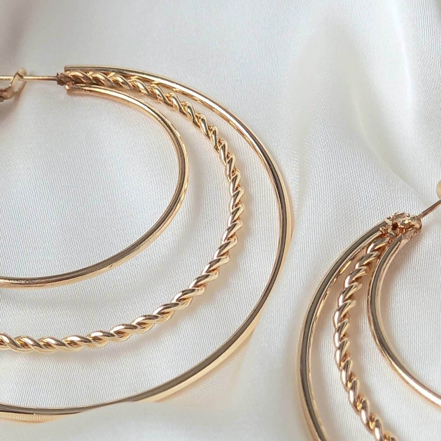 Gold Hoop Earrings - Gold Earrings,Gold Hoop Earrings In The UK,Gold Jewellery In The UK,Large Hoop Earrings,Large Hoops In The UK