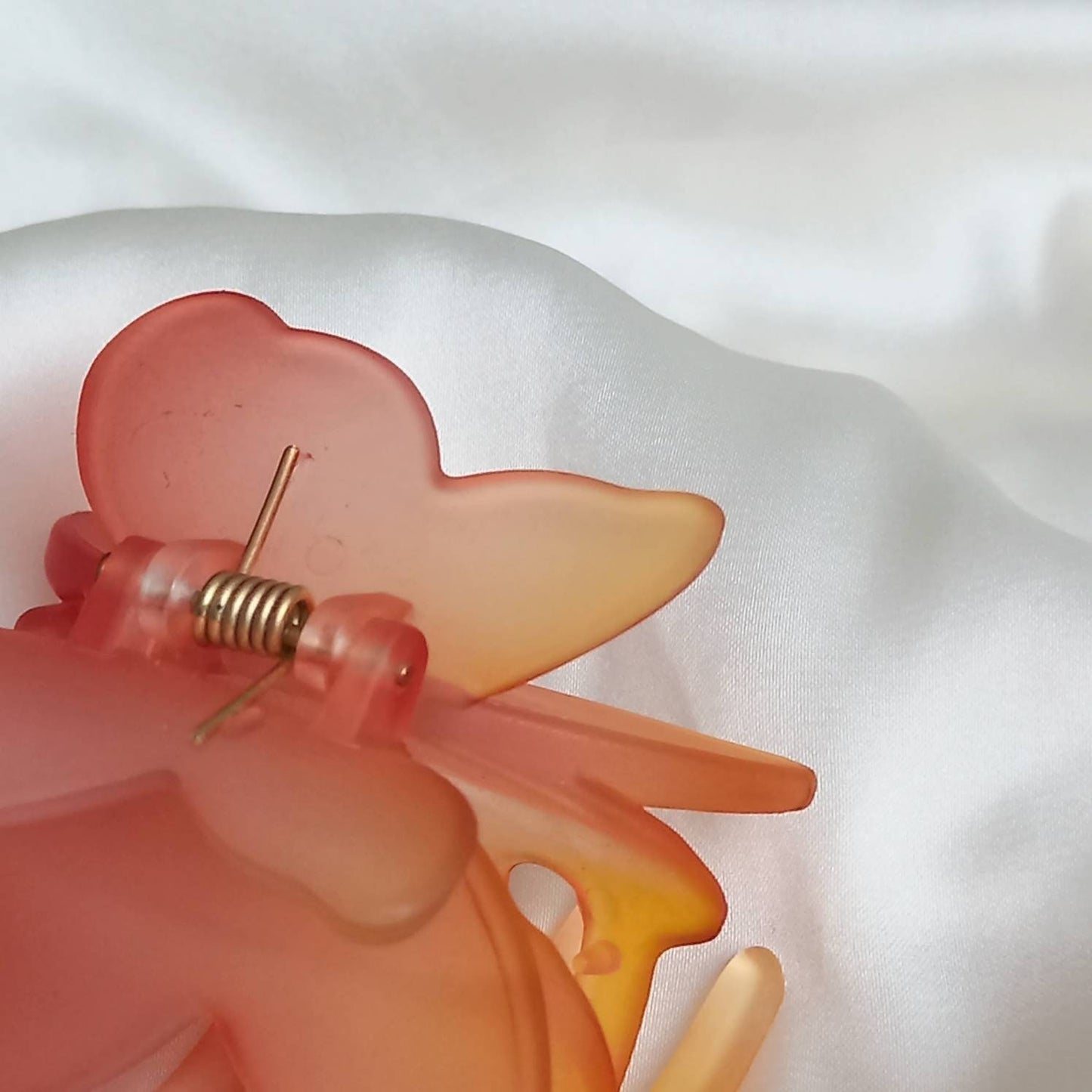 Butterfly Hair Clamp- Hair Clip, Red Hair Accessories, Red Hair Claw, Orange Funky Hair Clip, Red Hair Clips In The UK, Orange Butterflies