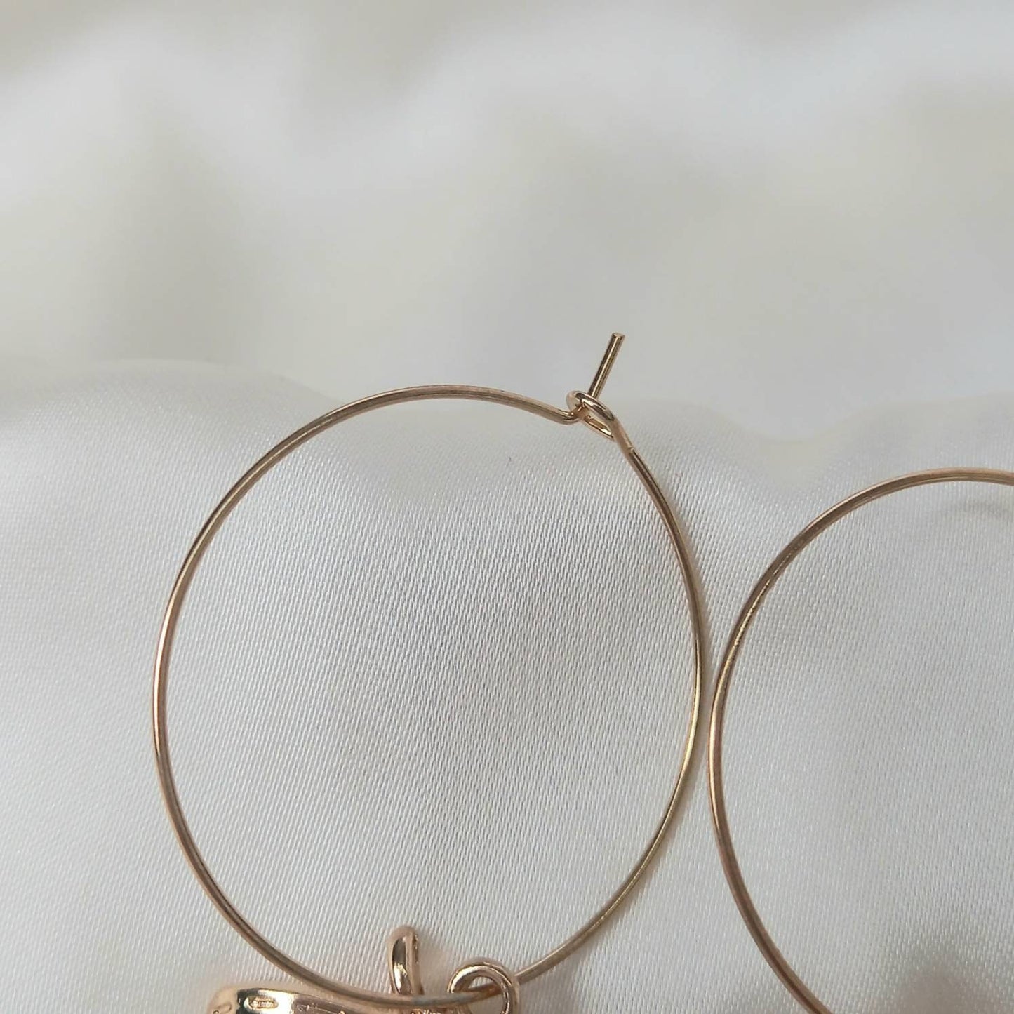 Gold Bee Hoop Earrings - Lightweight Hoop Earrings,Bee Earrings,Gold Hoop Earrings In The UK,Gold Earrings In The UK,Gold Jewellery, Bees