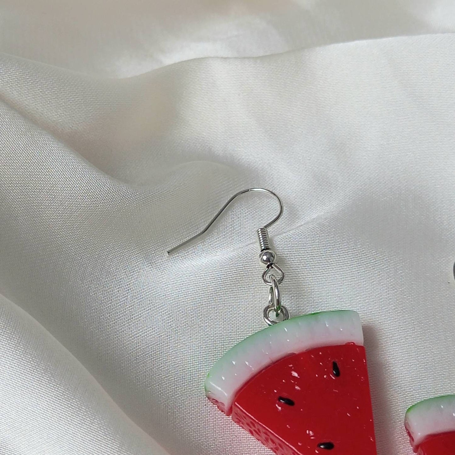 Watermelon Drop Earrings - Watermelon Earrings,Novelty Earrings,Red Earrings In The UK,Funky Earrings,Unique Earrings,Jewellery In The UK