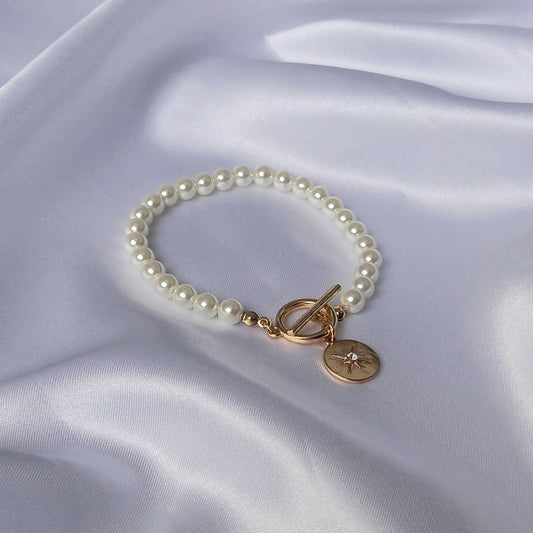 Faux PearlBracelet - Pearl Bracelets,Pearl Jewellery In The UK,Star Bracelet,Bead Bracelet,Classy Bracelet,Cute Bracelet,Star Jewelley