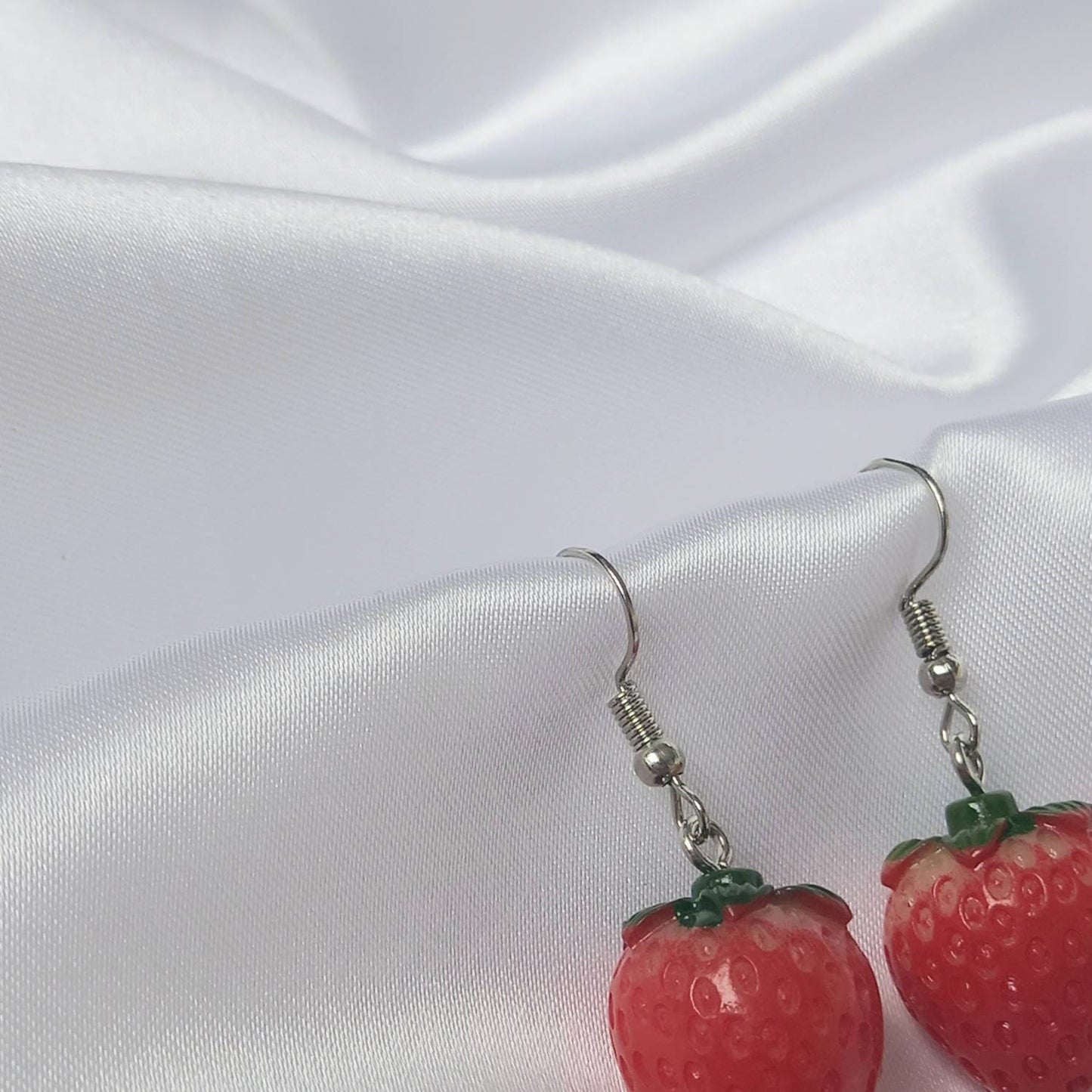 Strawberry Drop Earrings -  Strawberry Earrings,Novelty Earrings,Red Earrings In The UK,Funky Earrings,Unique Earrings,Jewellery In The UK