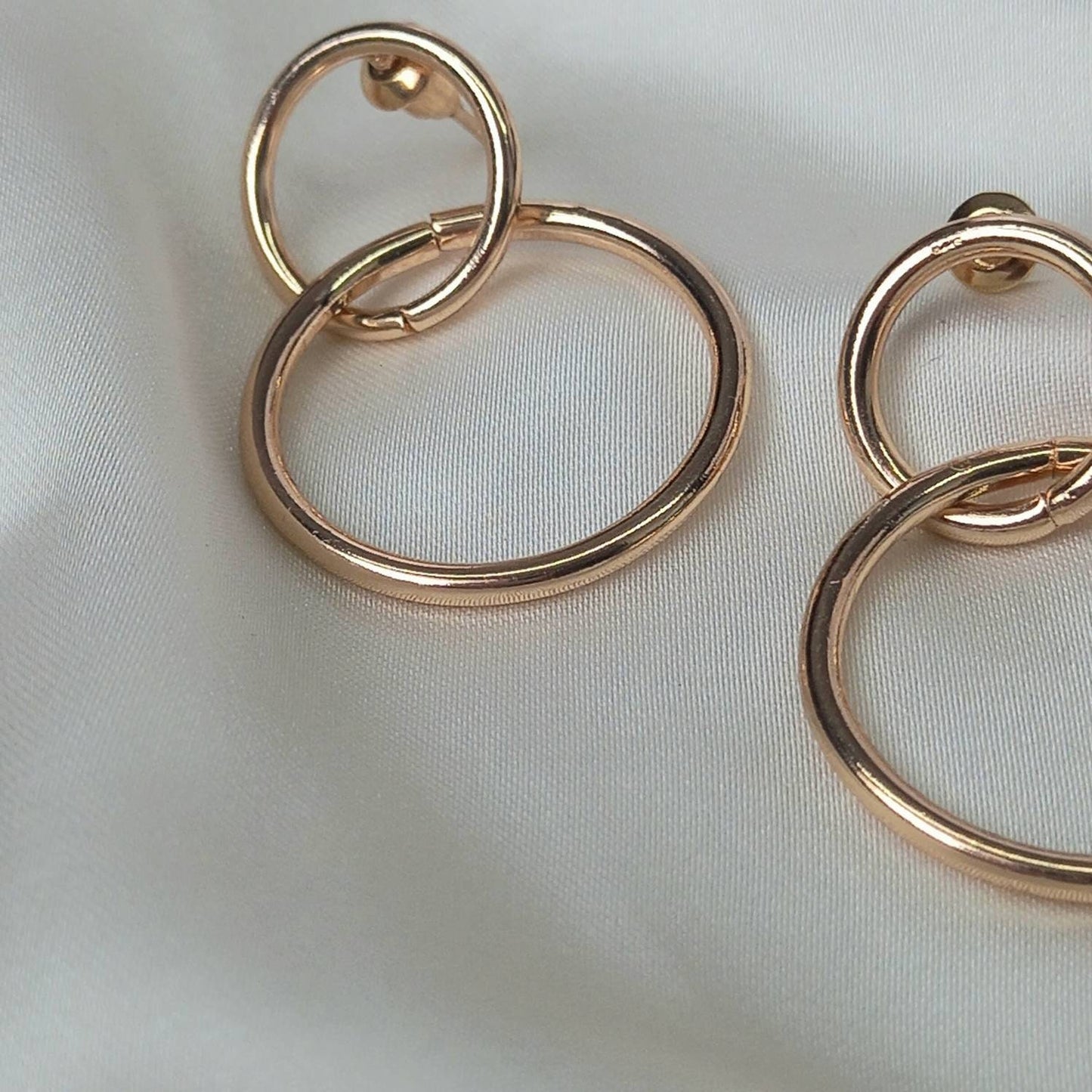 Gold Plated Drop Earrings -  Abstract Earrings,Unique Earrings,Circle Earrings In The UK,Gold Accessories,Gold Jewellery,Gold Earrings