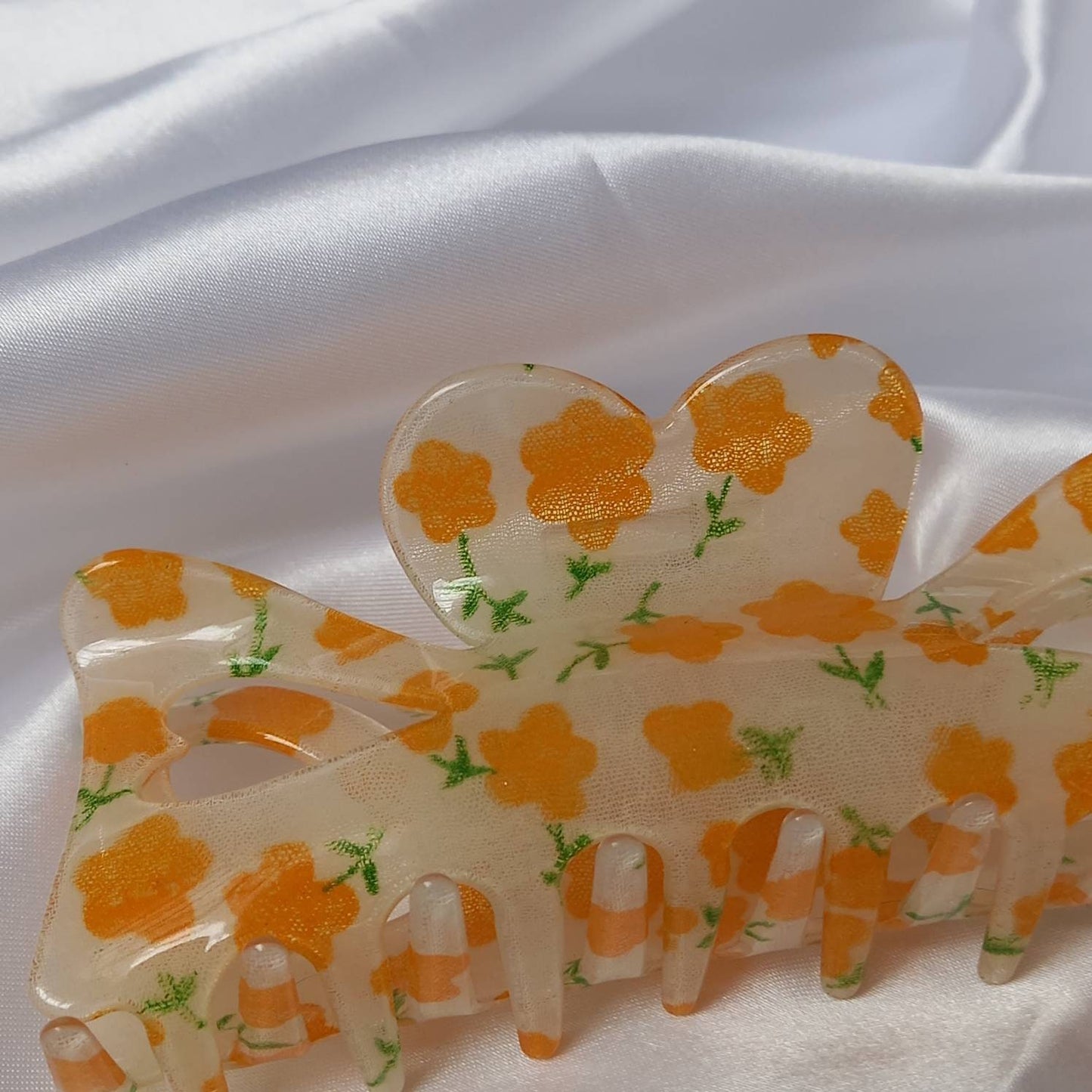 Large Orange Flower Hair Claw- Orange Hair Clip,Hair Accessories,Orange Hair Claw,Flower Hair Clips,Funky Hair Clip,Hair Clips In The UK