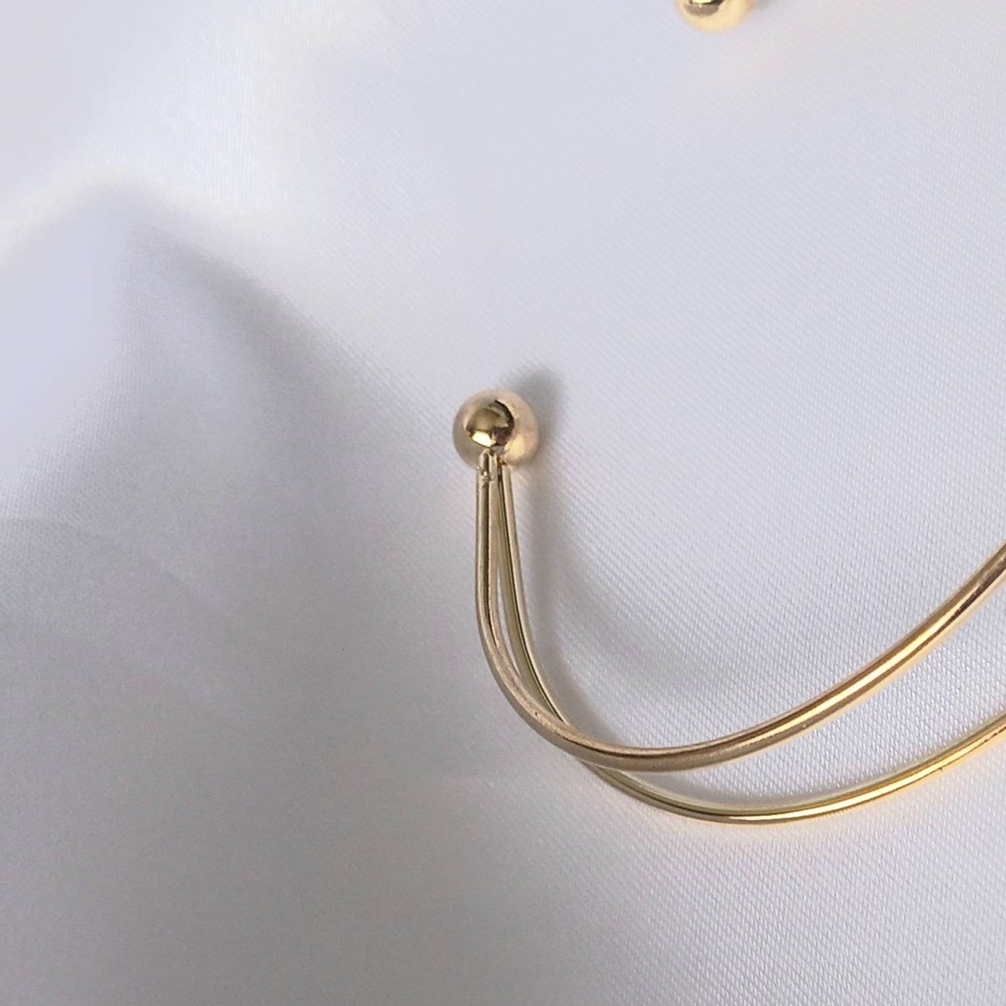 Gold Double Knot Bangle Bracelet - Gold Jewellery, Accessories, Gold Bangle, Bangle Jewellery, Minimal Bangle Bracelet, Gift For Her, Modern