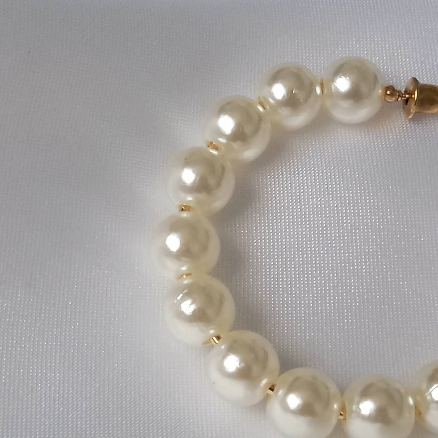 Faux Pearl Hoop Earrings - Pearl Earrings In The UK,Pearl Jewellery In The UK,Large Hoop Earrings,Bead Earrings, Bead Jewellery, Hoops