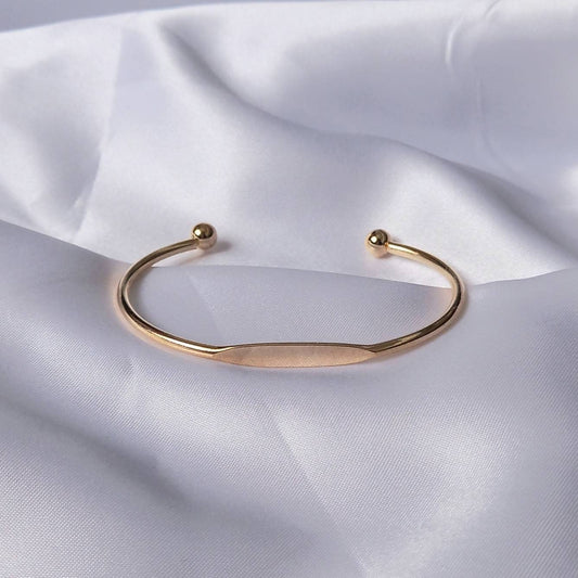 Gold Plated Bangle Bracelet - Gold Jewellery In The UK,Gold Bangles,Bangle Jewellery,Minimal Bangle Bracelet,Gift For Her,Modern Jewellery