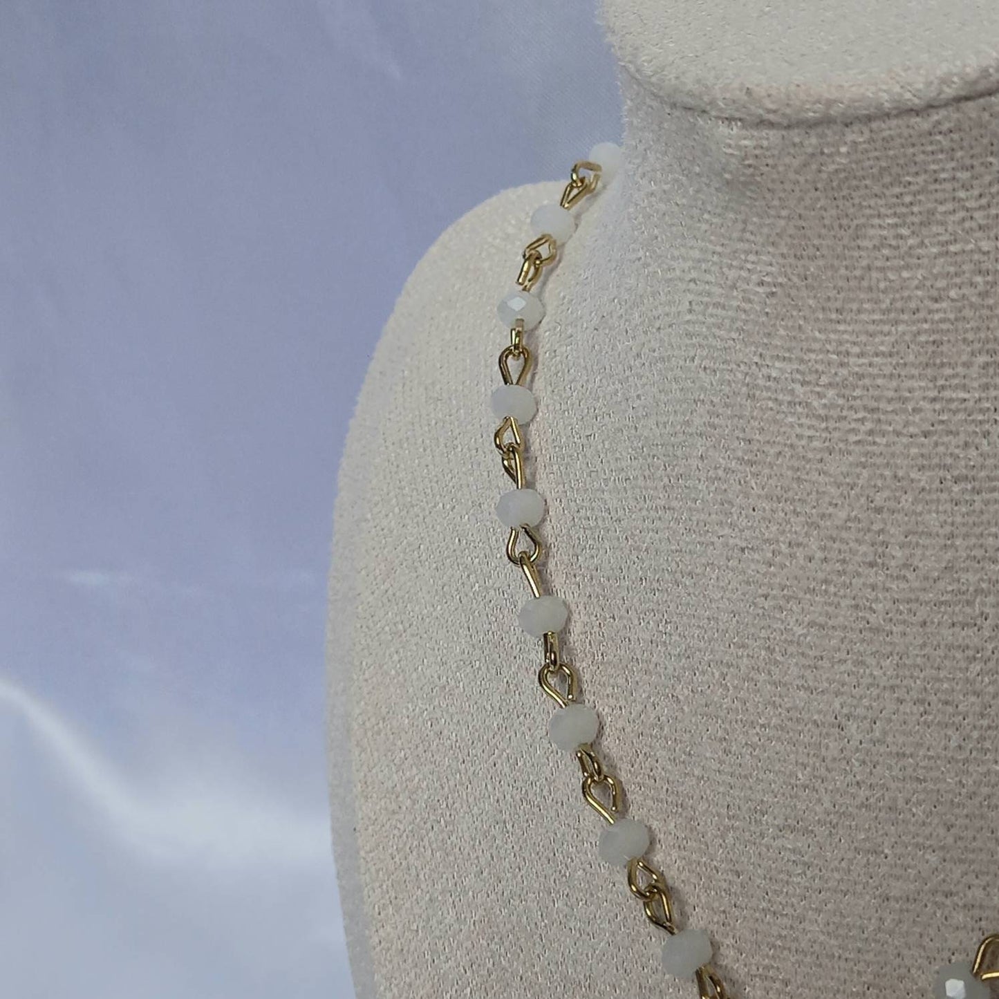 Gold Angel Charm Necklace - Bead Necklaces,Angel Necklaces,Bead Jewellery,Angel Jewellery,Gold Necklaces In The UK,Gold Jewellery In The UK