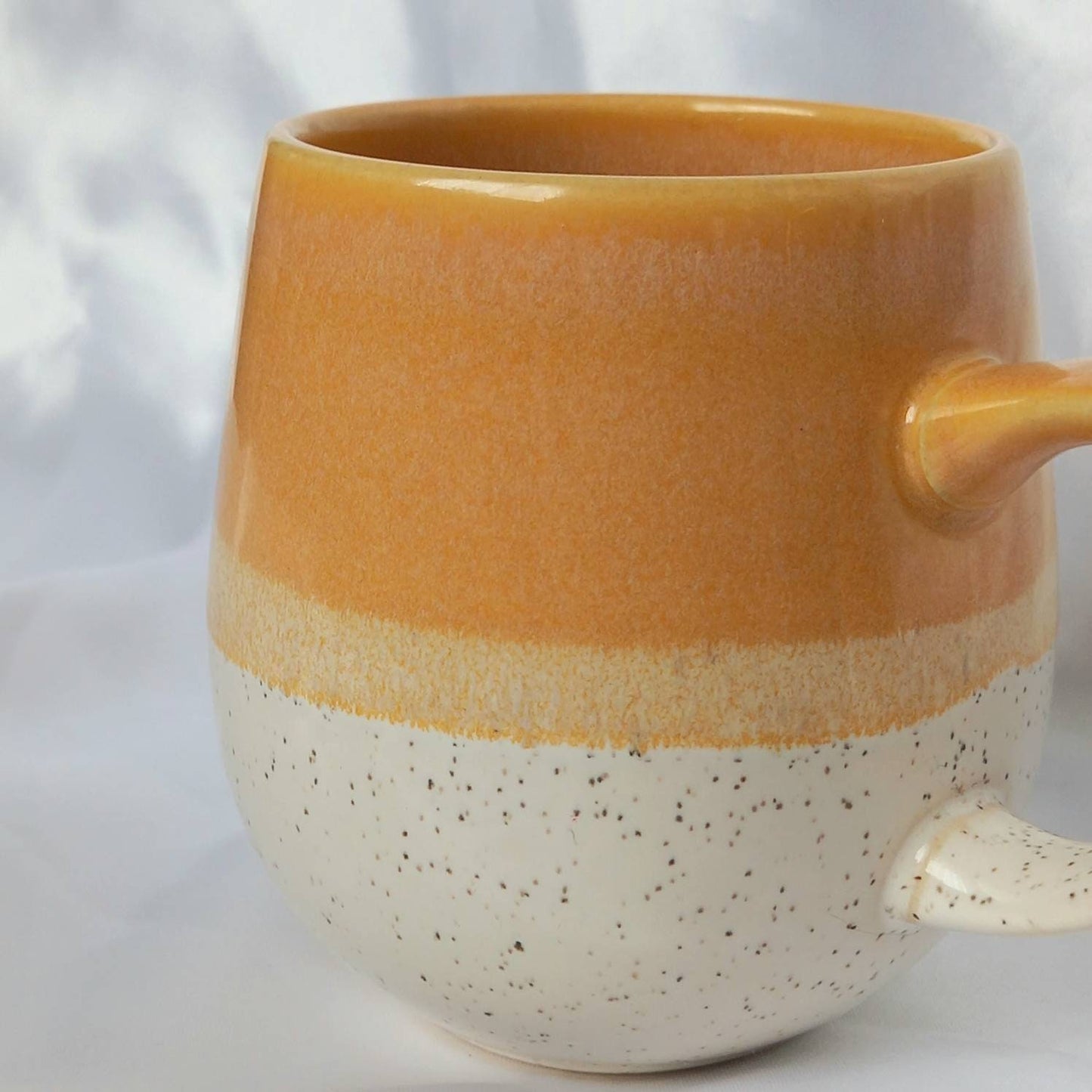 Large Orange Striped Mug - Coffee Cup,Gifts For Her,Herbal Tea Cup,Orange Mug,Cream Mug,Orange Stripy Mug, Stripes,Girly Mug,Mustard Mug