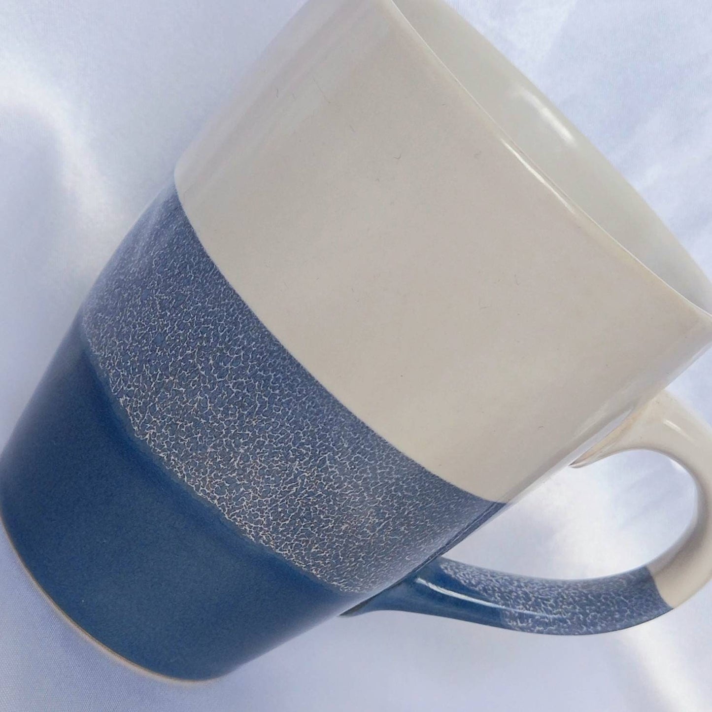 Blue Reactive Glaze Mug - Blue Coffee Cup,Herbal Tea Cup,Blue Mug,Dark Blue Mug,Blue Striped Mug,New Home Gift,Reactive Glaze Ceramics