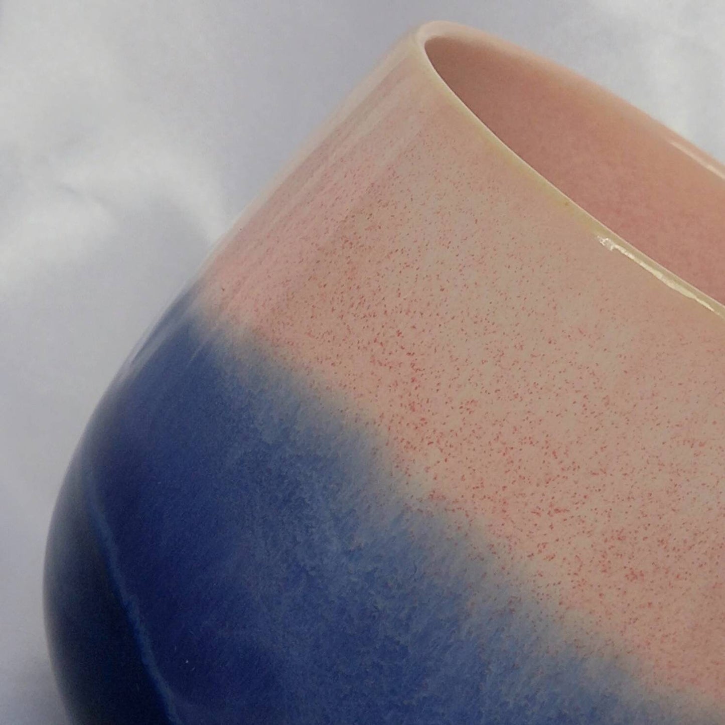 Large Pink & Blue Striped Mug - Coffee Cup, Gifts For Her, Herbal Tea Cup, Baby Pink Mug, Blue Mug, Stripy Mug, Stripes, Pink Girly Mug