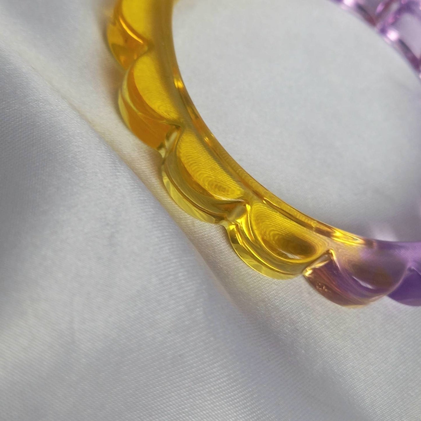 Chunky Purple & Orange Resin Bracelet - Chunky Bracelets,Resin Bracelet,Purple Bracelet In The UK,Chunky jewellery,Purple Resin Jewellery