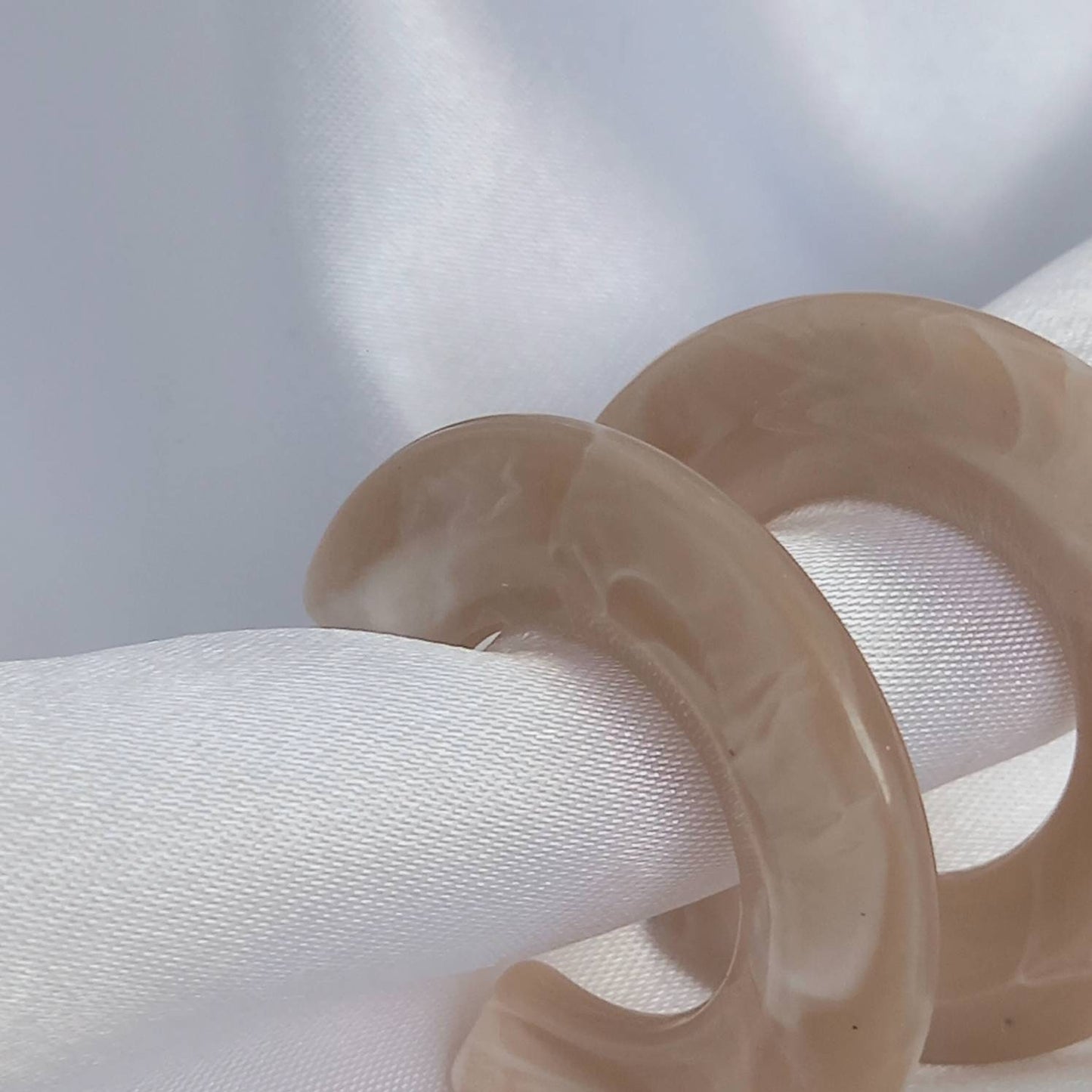 Chunky Pink Resin Hoop Earrings -  Resin Earrings, Chunky Hoop Earrings, Baby Pink Earrings, Thick Resin Earrings, Earrings In The UK