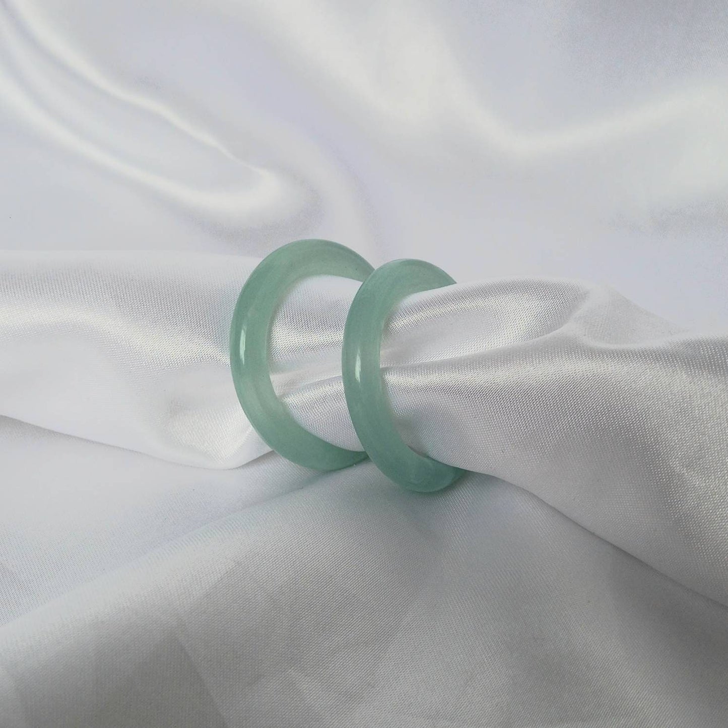 Chunky Mint Green Resin Hoop Earrings - Resin Earrings,Chunky Hoop Earrings,Thick Resin Earrings,Earrings In The UK,Hoop Earrings In The UK