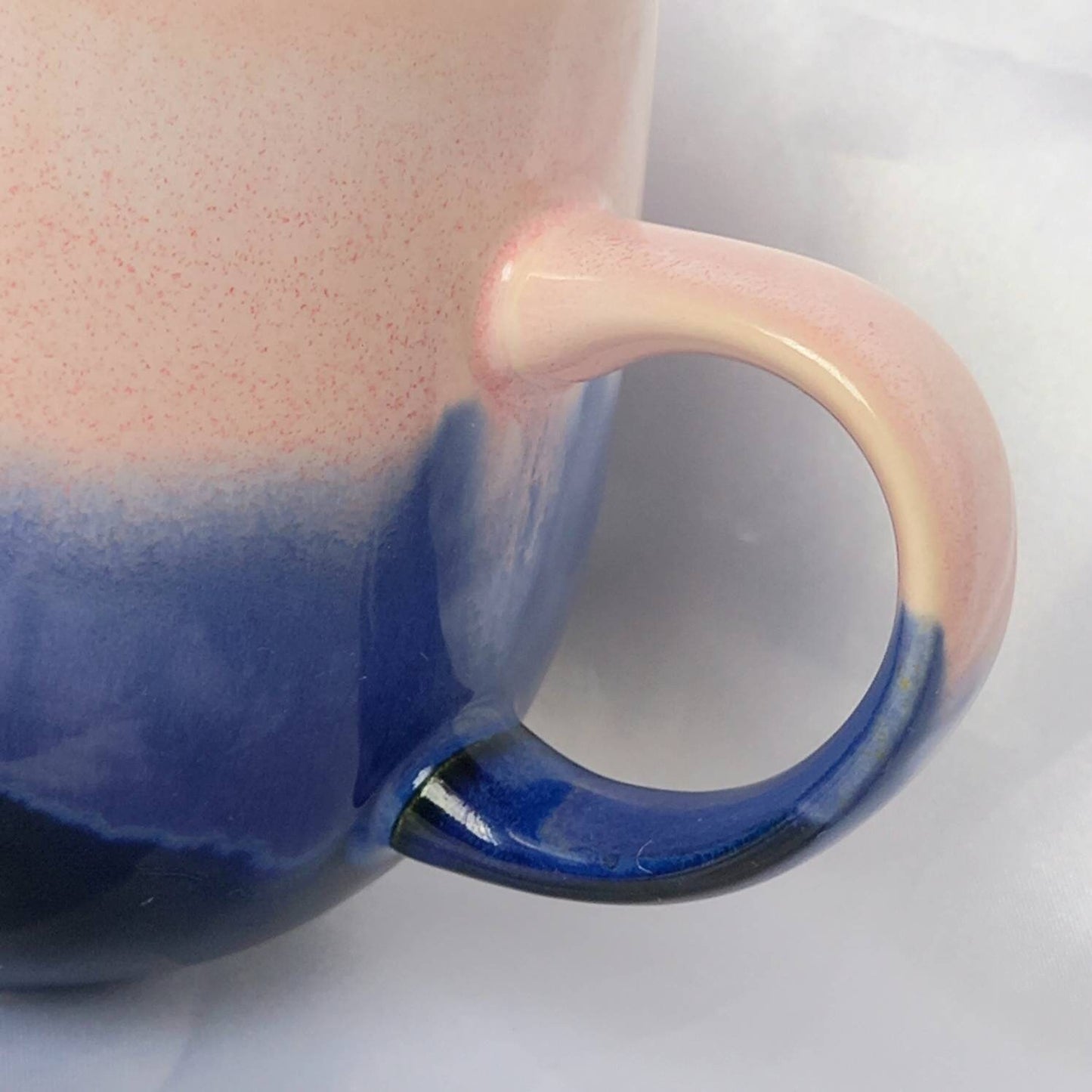 Large Pink & Blue Striped Mug - Coffee Cup, Gifts For Her, Herbal Tea Cup, Baby Pink Mug, Blue Mug, Stripy Mug, Stripes, Pink Girly Mug
