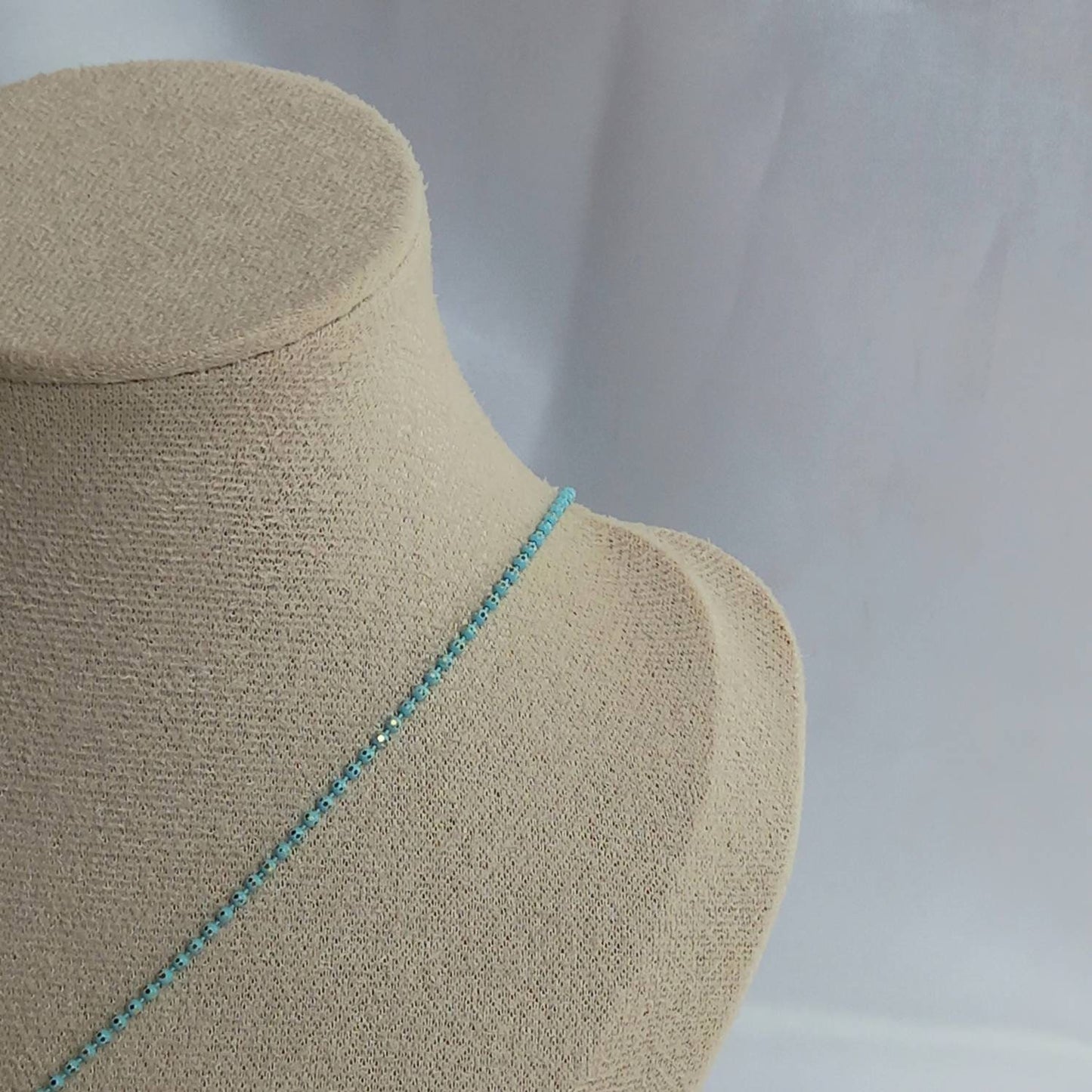 Blue Butterfly Charm Necklace - Chain Necklaces,Blue Butterfly Necklace,Blue Necklaces In The UK,Blue Jewellery In The UK,Blue Butterflies