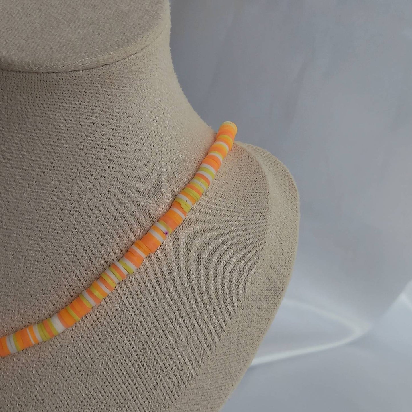 Orange Gummy Bear Bead Necklace - Orange Necklaces In The UK,Gummy Bear Necklaces,Beaded Necklaces In The UK,Beaded Jewellery In The UK