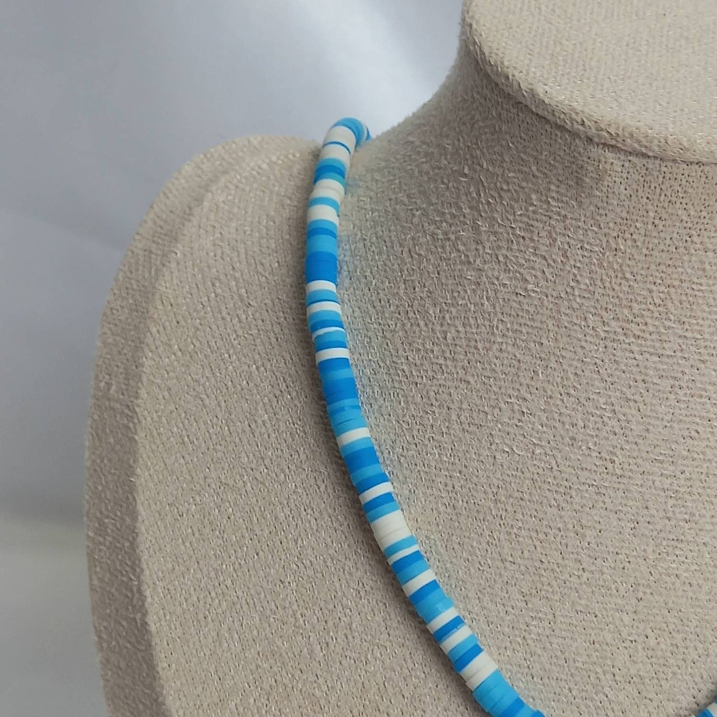 Blue Gummy Bear Bead Necklace -Blue Necklaces In The UK,Gummy Bear Necklaces,Blue Beaded Necklaces In The UK,Blue Beaded Jewellery In The UK