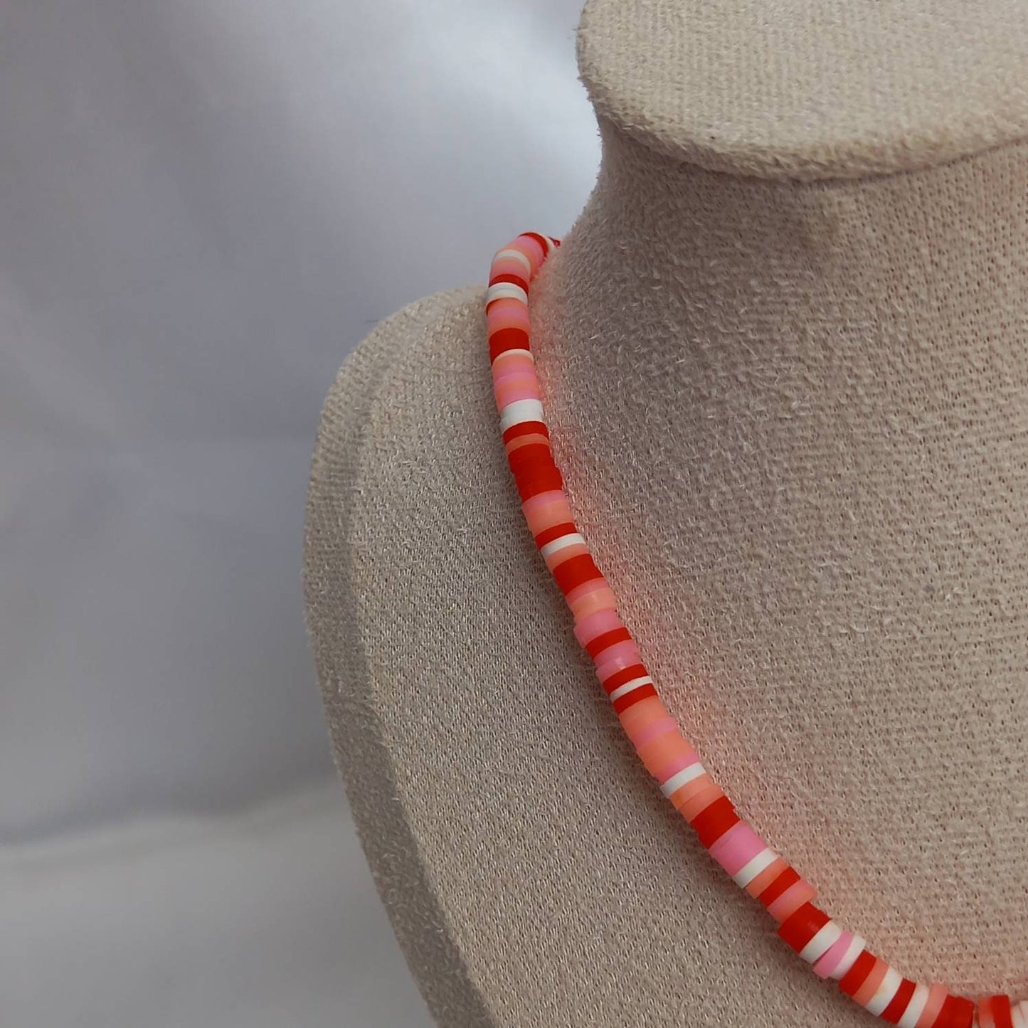 Red Gummy Bear Bead Necklace - Red Necklaces In The UK,Gummy Bear Necklaces,Pink Beaded Necklaces In The UK,Pink Beaded Jewellery In The UK