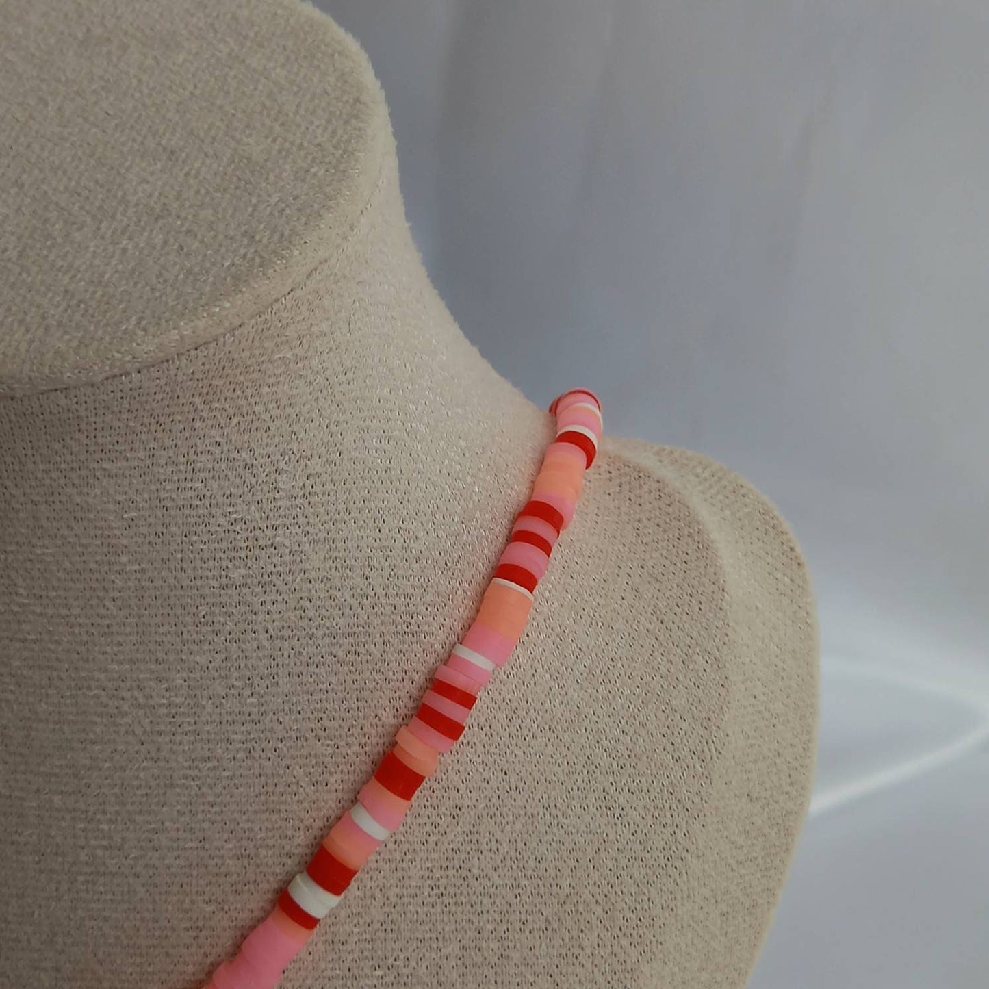 Red Gummy Bear Bead Necklace - Red Necklaces In The UK,Gummy Bear Necklaces,Pink Beaded Necklaces In The UK,Pink Beaded Jewellery In The UK