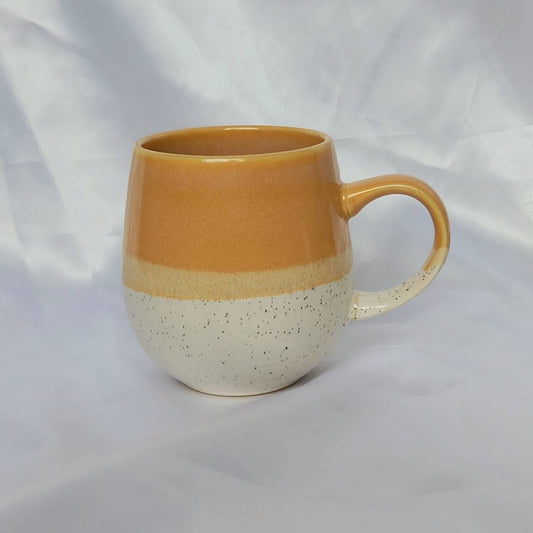 Large Orange Striped Mug - Coffee Cup,Gifts For Her,Herbal Tea Cup,Orange Mug,Cream Mug,Orange Stripy Mug, Stripes,Girly Mug,Mustard Mug