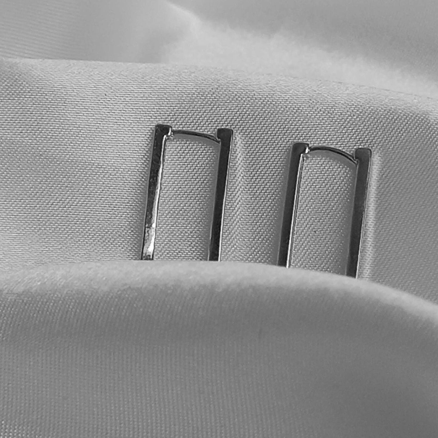 Silver Hoop Earrings - Rectangle Earrings,Silver Earrings In The UK,Silver Jewellery In The UK,Silver Hoops,Silver Minimalist Earrings