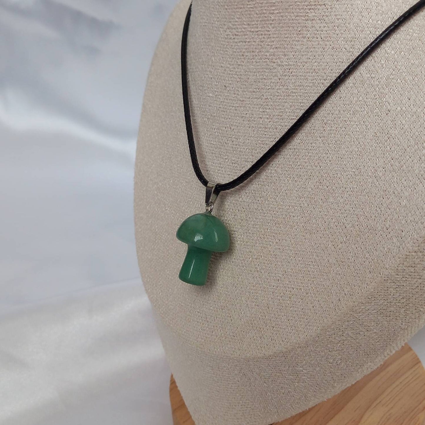 Green Mushroom Charm Necklace - Green Mushroom Necklaces,Mushroom Jewellery,Mushrooms,Green Necklaces In The UK,Green Jewellery In The UK