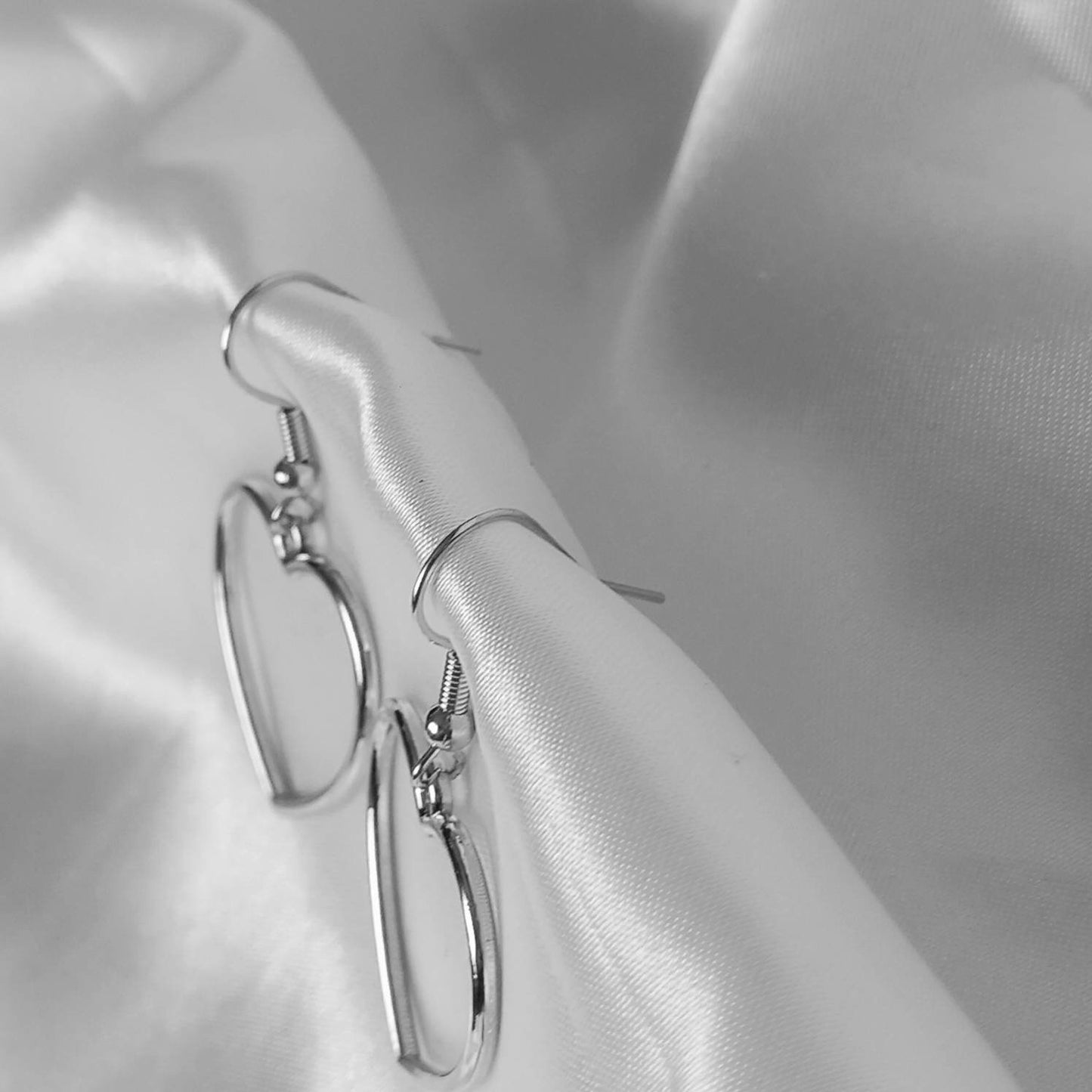 Silver Heart Drop Earrings - Silver Heart Earrings,Silver Heart Jewellery,Silver Earrings In The UK,Silver Jewellery In The UK,Love Earrings