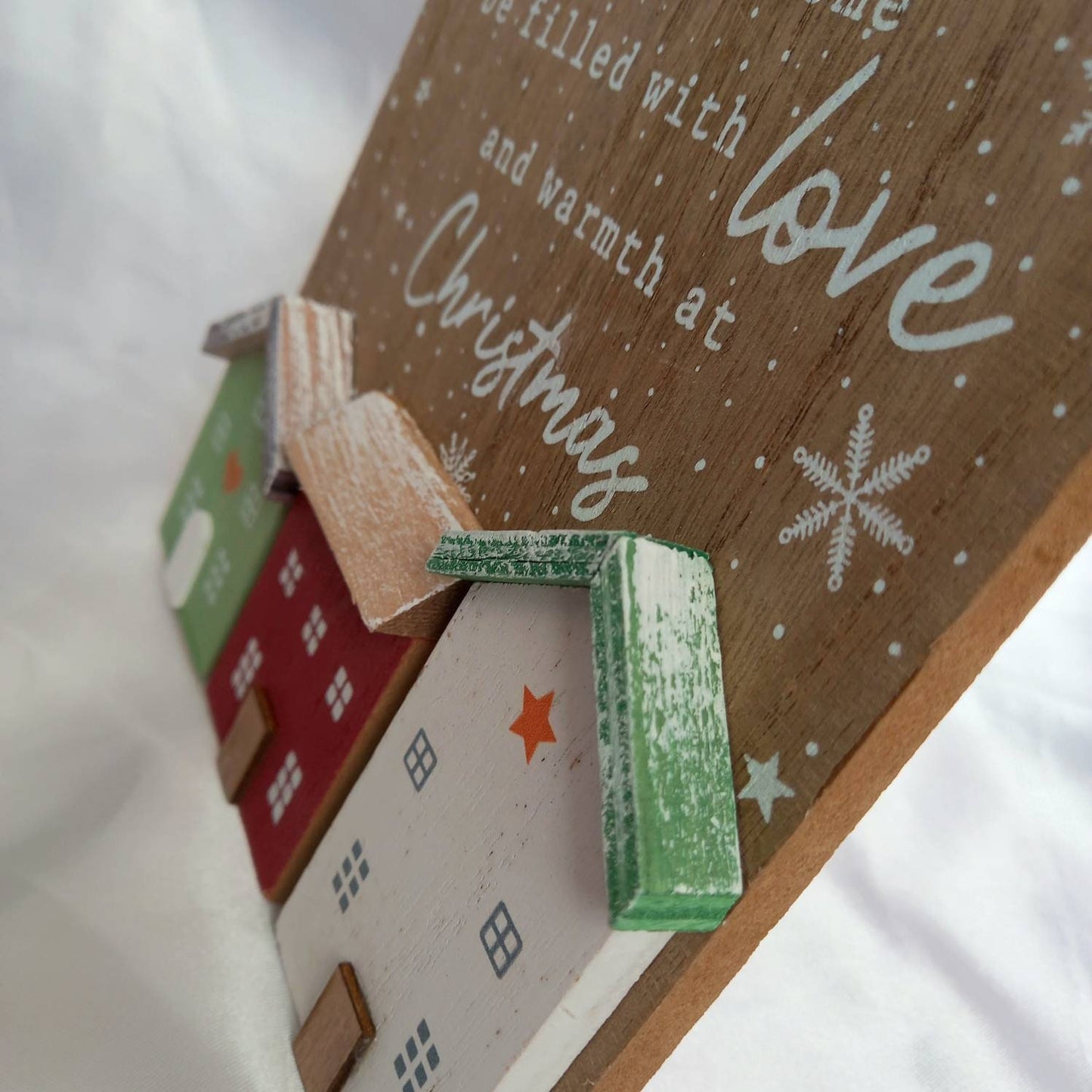 Wooden Christmas Decoration - Xmas Decoration In The UK,Wooden Christmas Decor,Christmas Gift,Wooden Christmas House,Christmas Quote