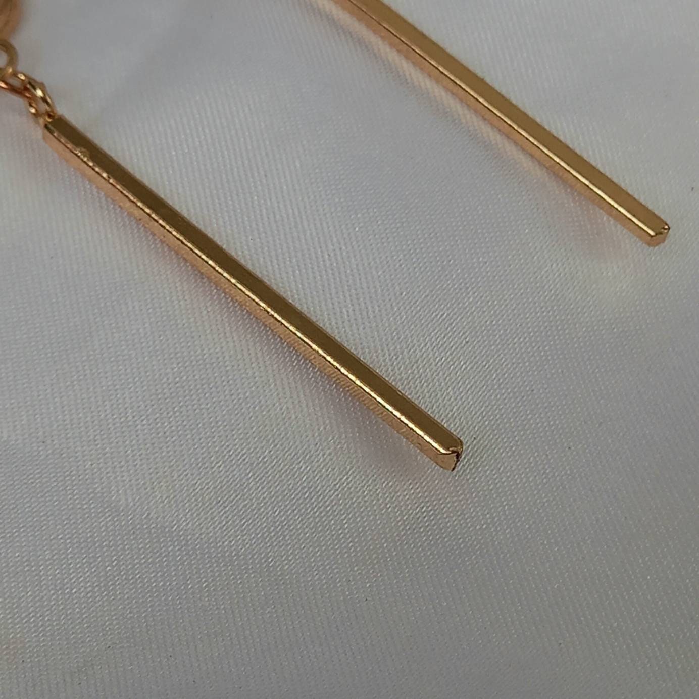 Long Gold Drop Earrings - Long Earrings,Long Gold Earrings In The UK,Long Gold Jewellery In The UK,Abstract Earrings,Gifts For Her In The UK