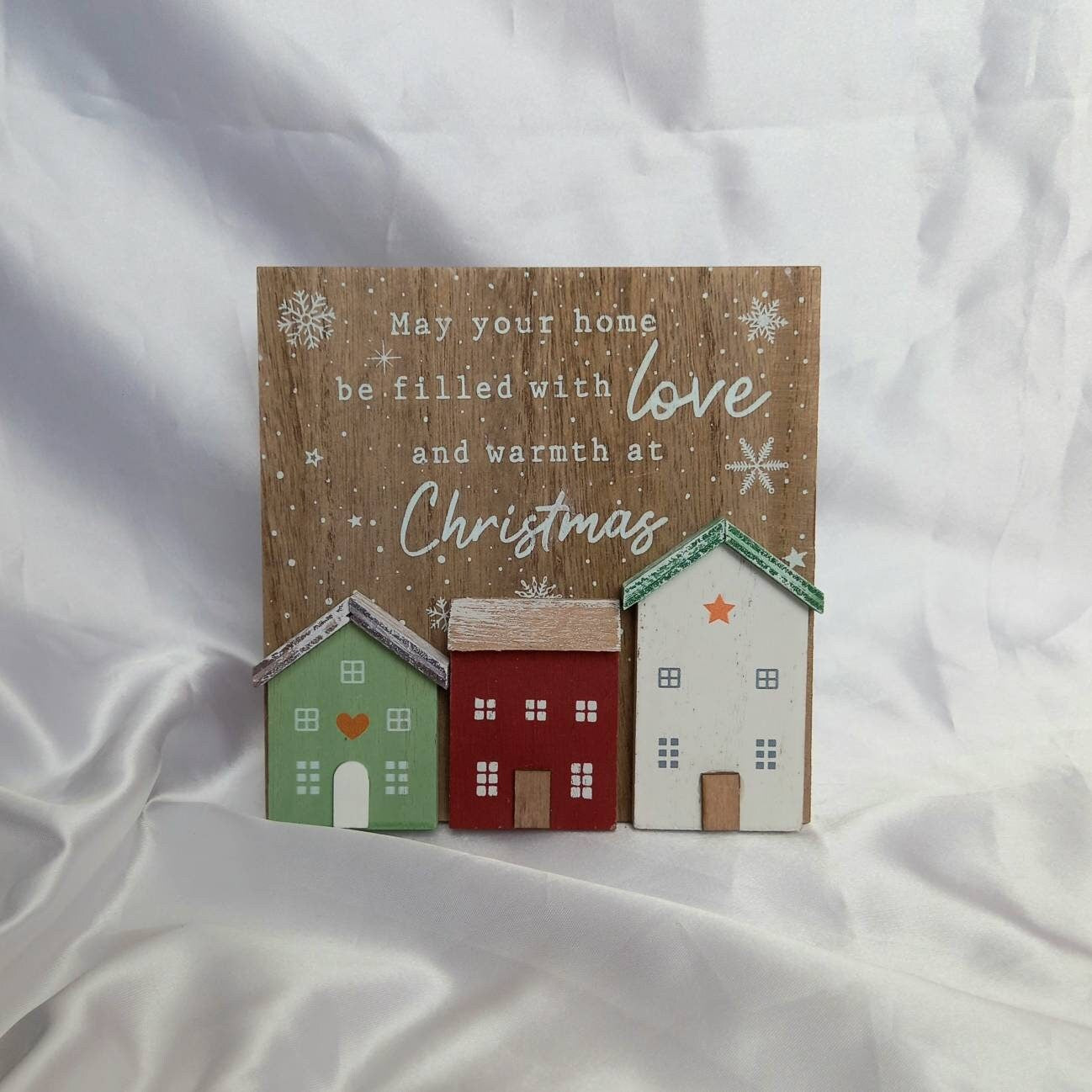 Wooden Christmas Decoration - Xmas Decoration In The UK,Wooden Christmas Decor,Christmas Gift,Wooden Christmas House,Christmas Quote