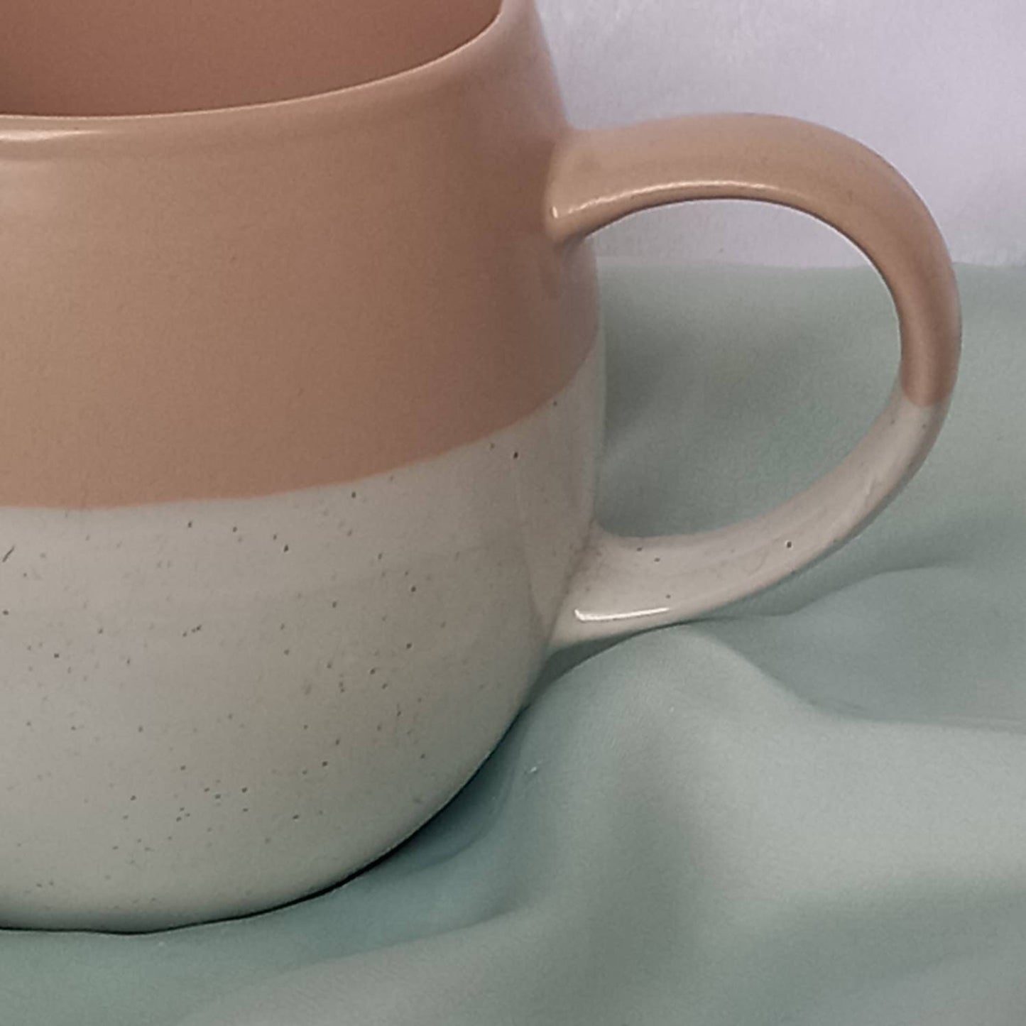 Large Pink Striped Mug - Coffee Cup,Gifts For Her,Herbal Teacup,Pastel Pink Mug,Speckled Mug,Pink Stripy Mugs,Stripes,Pink Mugs In The UK