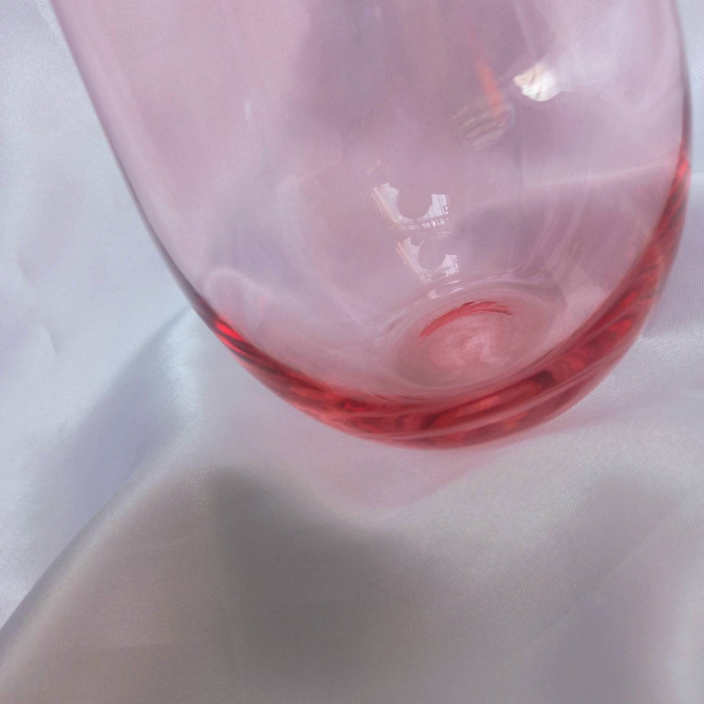 Pink Glass Tumbler - Summer Glasses, Pink Glasses,Summer Glassware,Gifts For Her,Colourful Glassware,Pink Glassware In The UK,Pink Tumblers