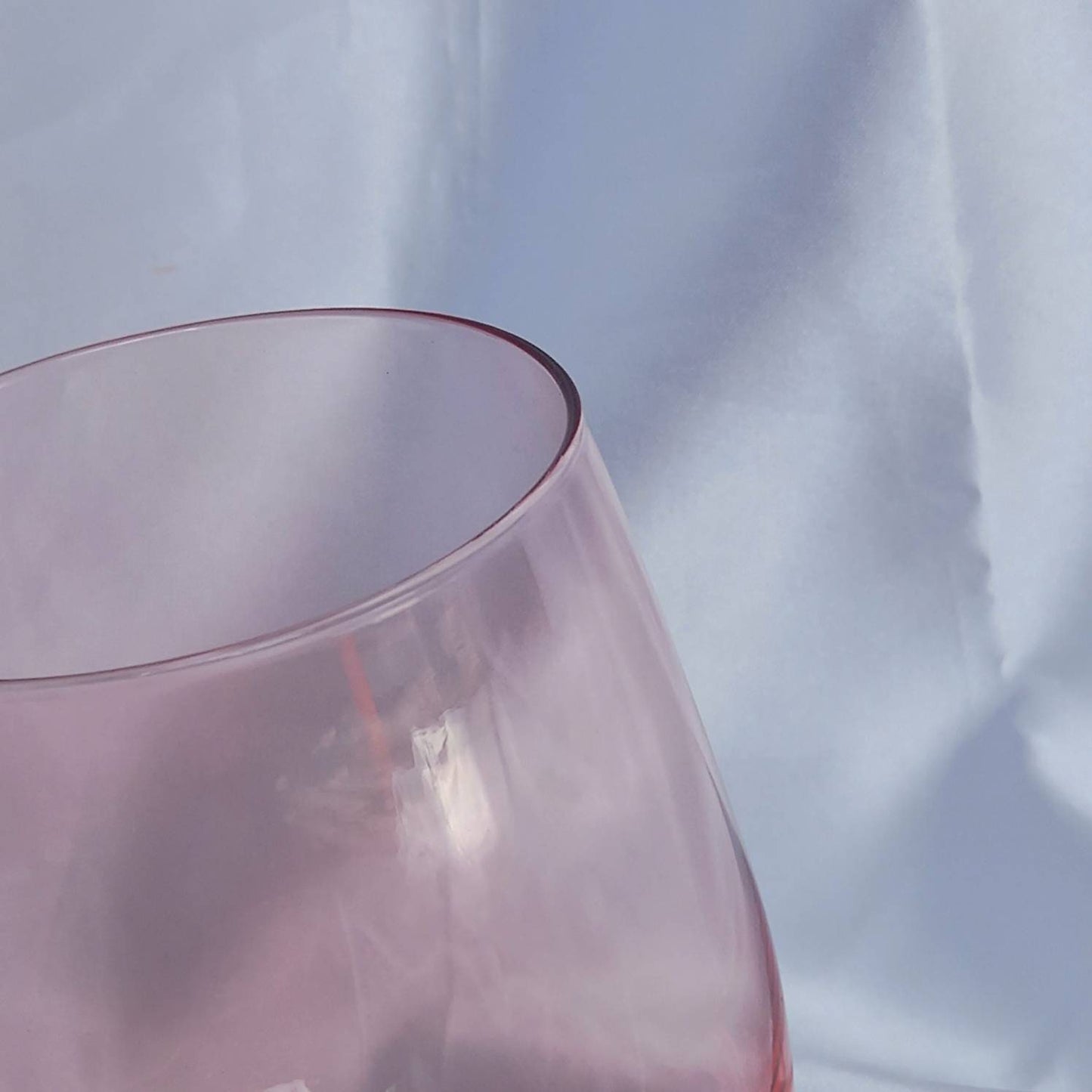 Pink Glass Tumbler - Summer Glasses, Pink Glasses,Summer Glassware,Gifts For Her,Colourful Glassware,Pink Glassware In The UK,Pink Tumblers