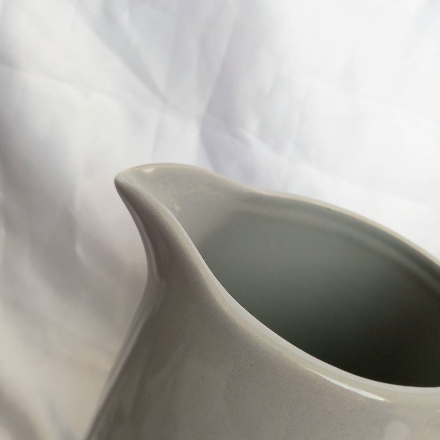 Grey Heart Jug - Grey Jug, Grey Vase, Grey Ceramic Jug, Decorative Jug, Homeware, Home Decor, Tall Jug, Tall Vase, Ceramic Decor