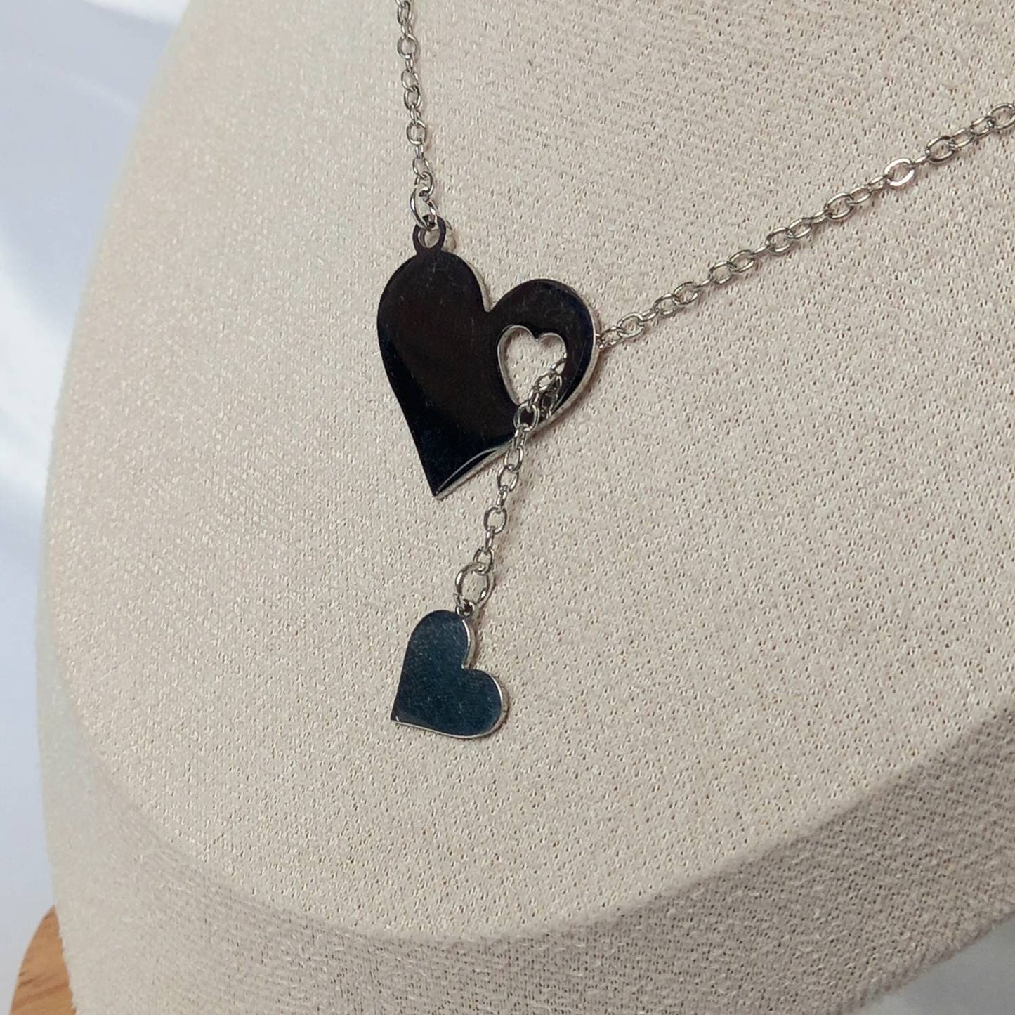 Silver Heart Charm Necklace - Silver Necklaces In The UK,Silver Heart Necklaces,Heart Jewellery,Silver Jewellery In The UK,Fine Necklace