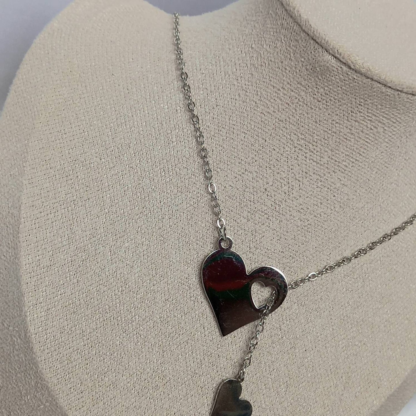 Silver Heart Charm Necklace - Silver Necklaces In The UK,Silver Heart Necklaces,Heart Jewellery,Silver Jewellery In The UK,Fine Necklace